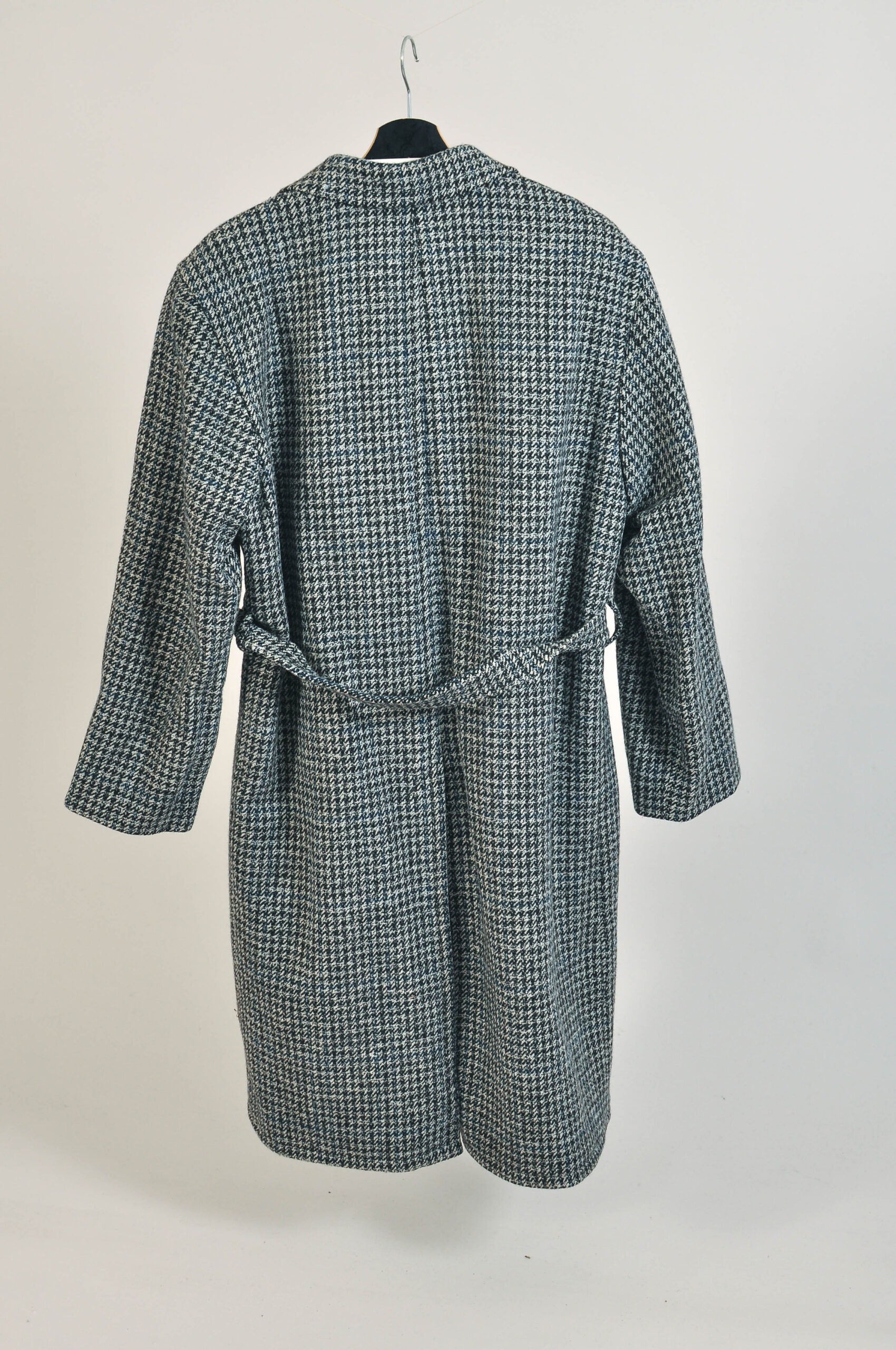 Vintage 90s Tweed Wool Maxi Coat | L/XL Size - Image 5