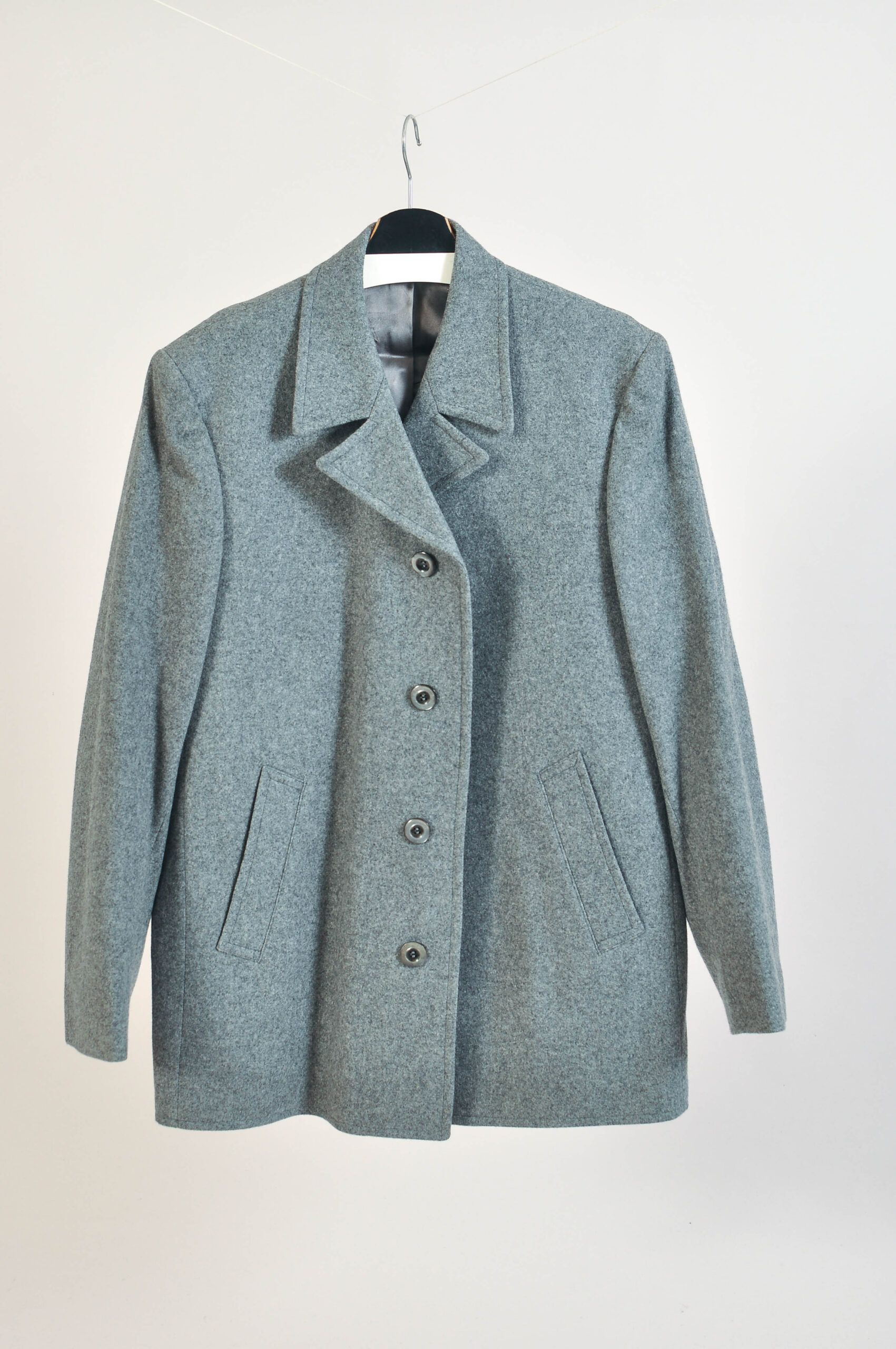 Vintage 90s Grey Wool Coat – Baur Loden Tirol XL