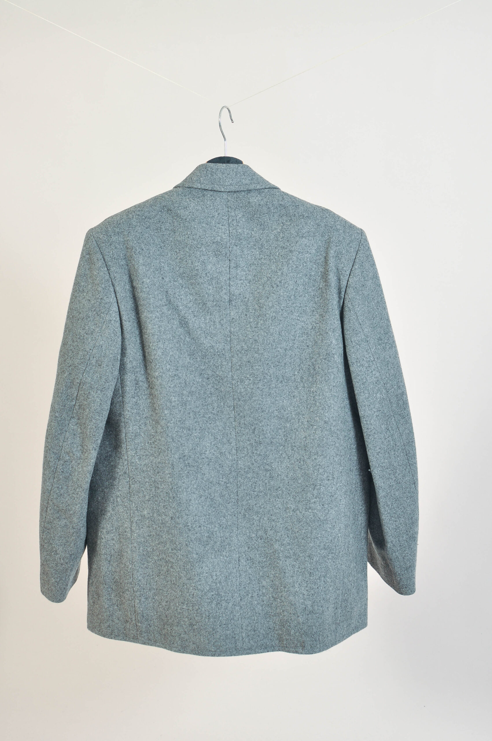 Vintage 90s Grey Wool Coat – Baur Loden Tirol XL - Image 4