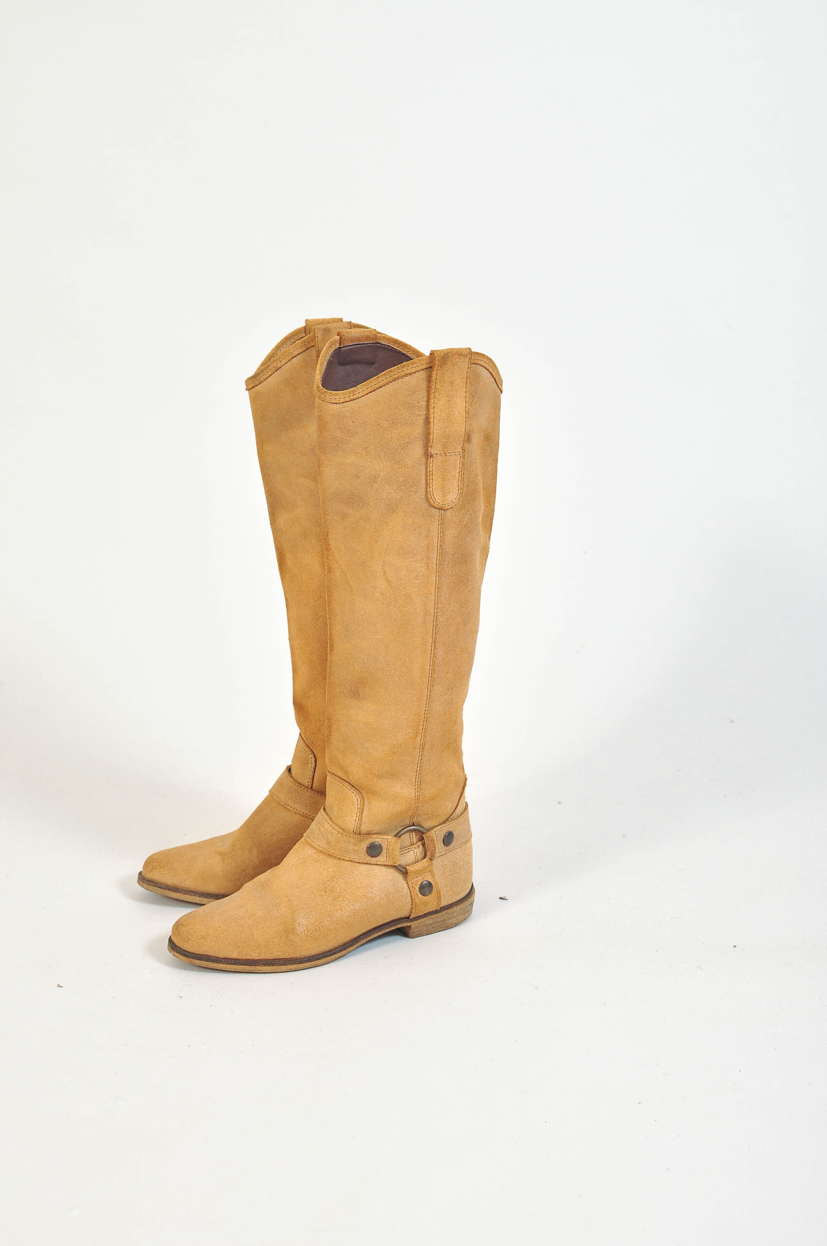 Vintage 00s Suede Leather Cowboy Boots | Size 37 | Western Style