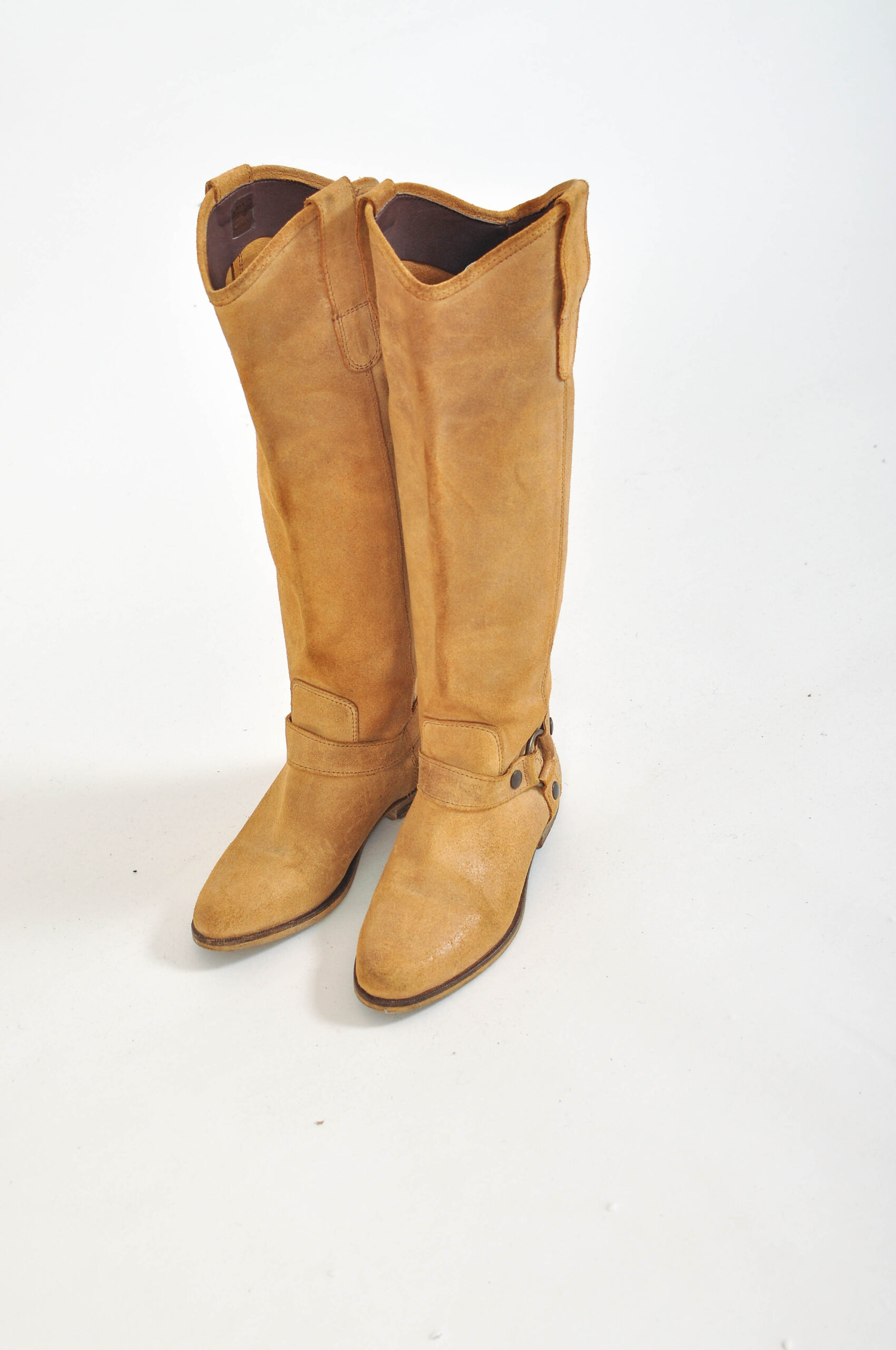 Vintage 00s Suede Leather Cowboy Boots | Size 37 | Western Style - Image 5