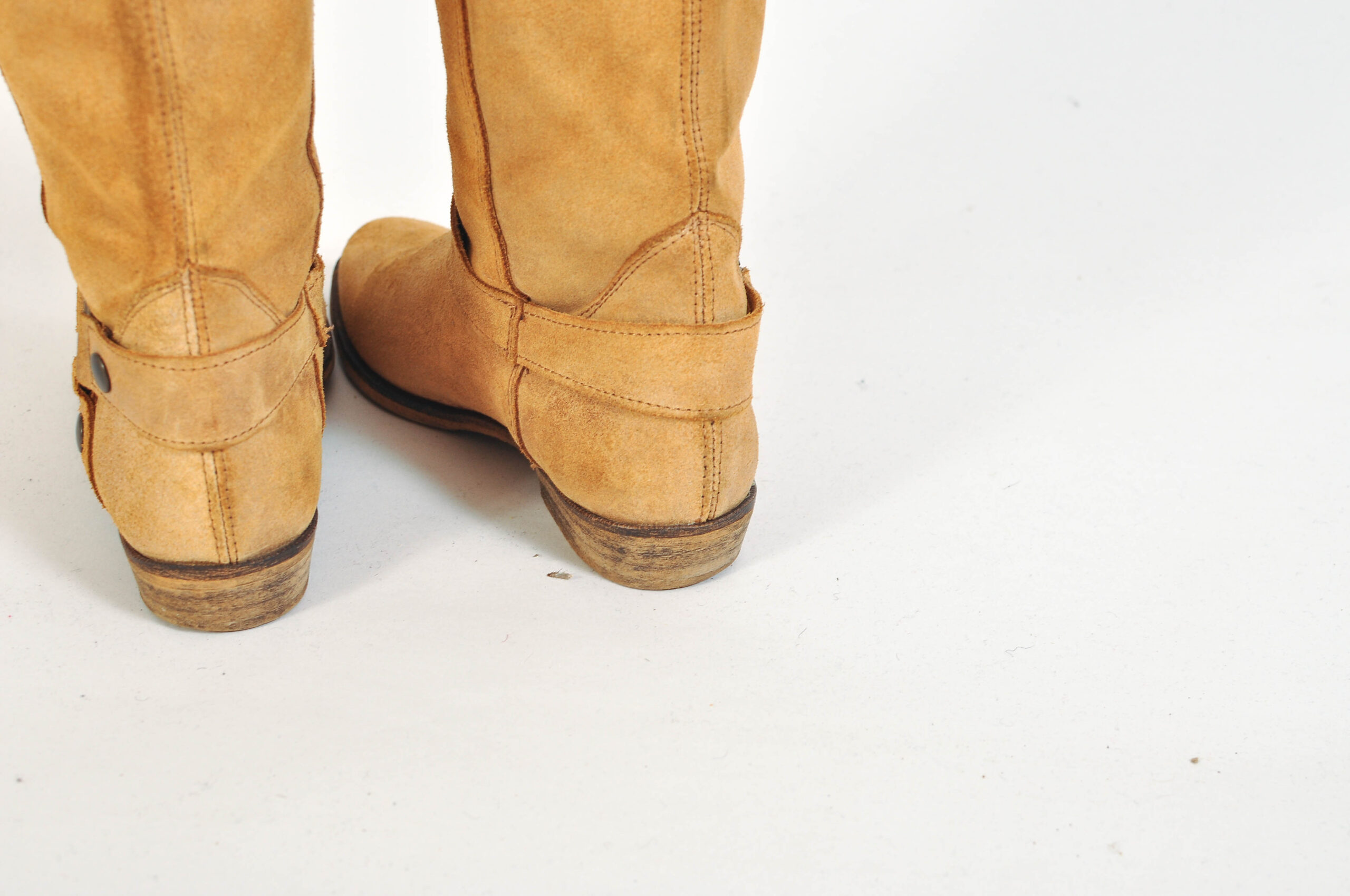 Vintage 00s Suede Leather Cowboy Boots | Size 37 | Western Style - Image 8