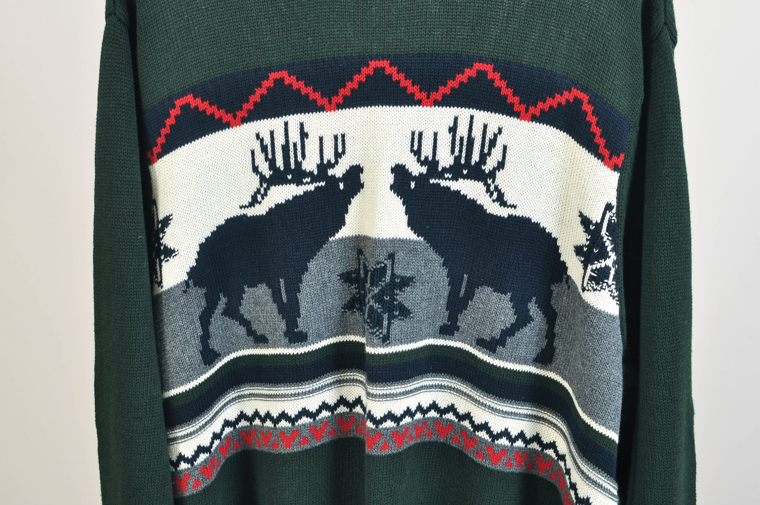 Vintage 00s Dockers Dark Green Sweater | XXL Cotton Knit - Image 4