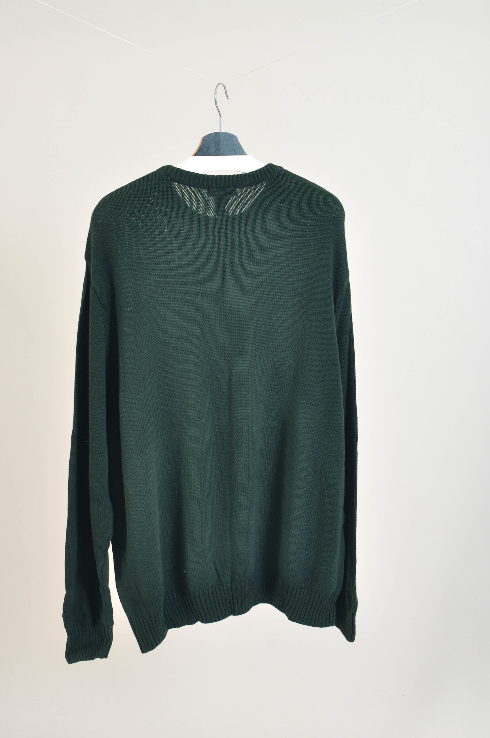 Vintage 00s Dockers Dark Green Sweater | XXL Cotton Knit - Image 6