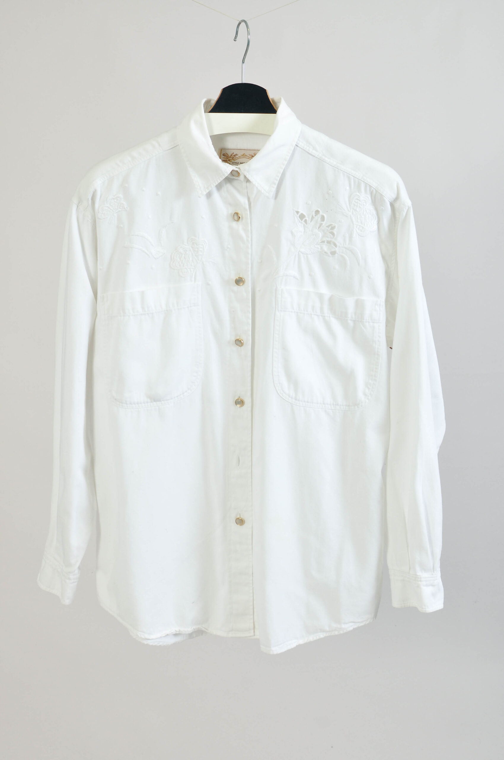 Vintage 90s White Oversized Shirt | Dismero Italy | M