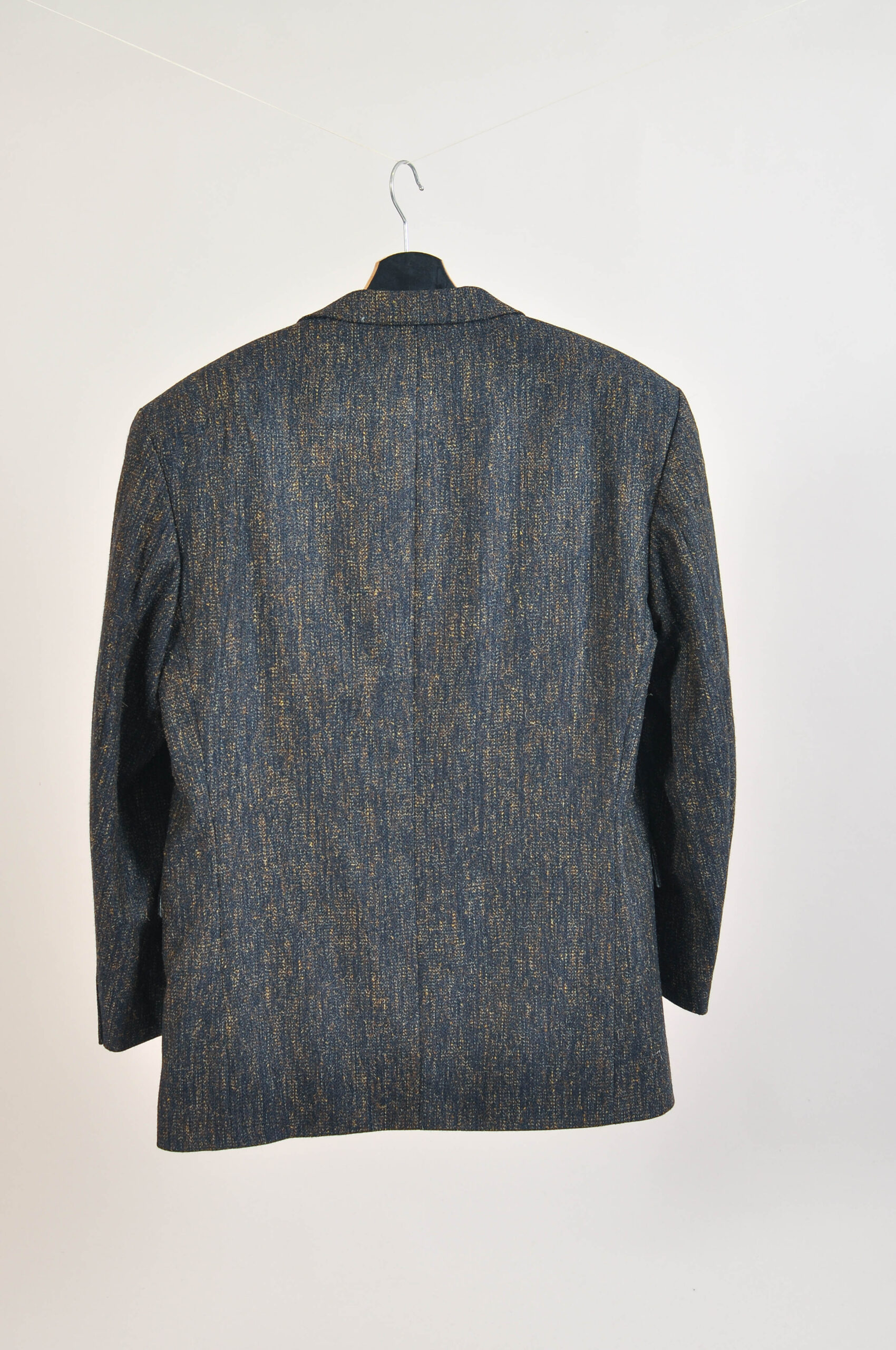 Vintage 90s Brown Wool Blazer | Peter van Holland | Size XL - Image 4