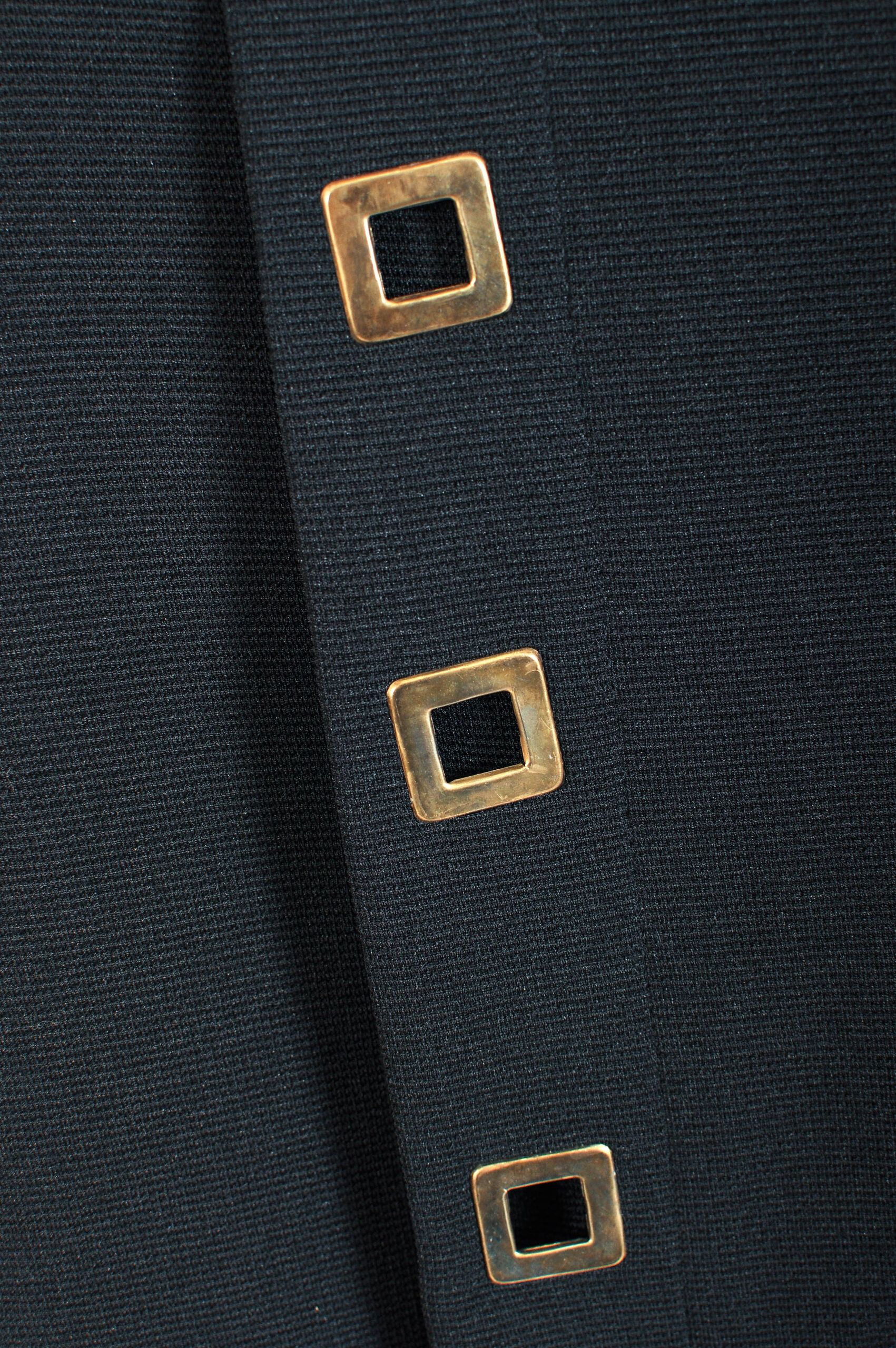 Vintage 90s Black Midi Pencil Skirt | Size M - Image 4