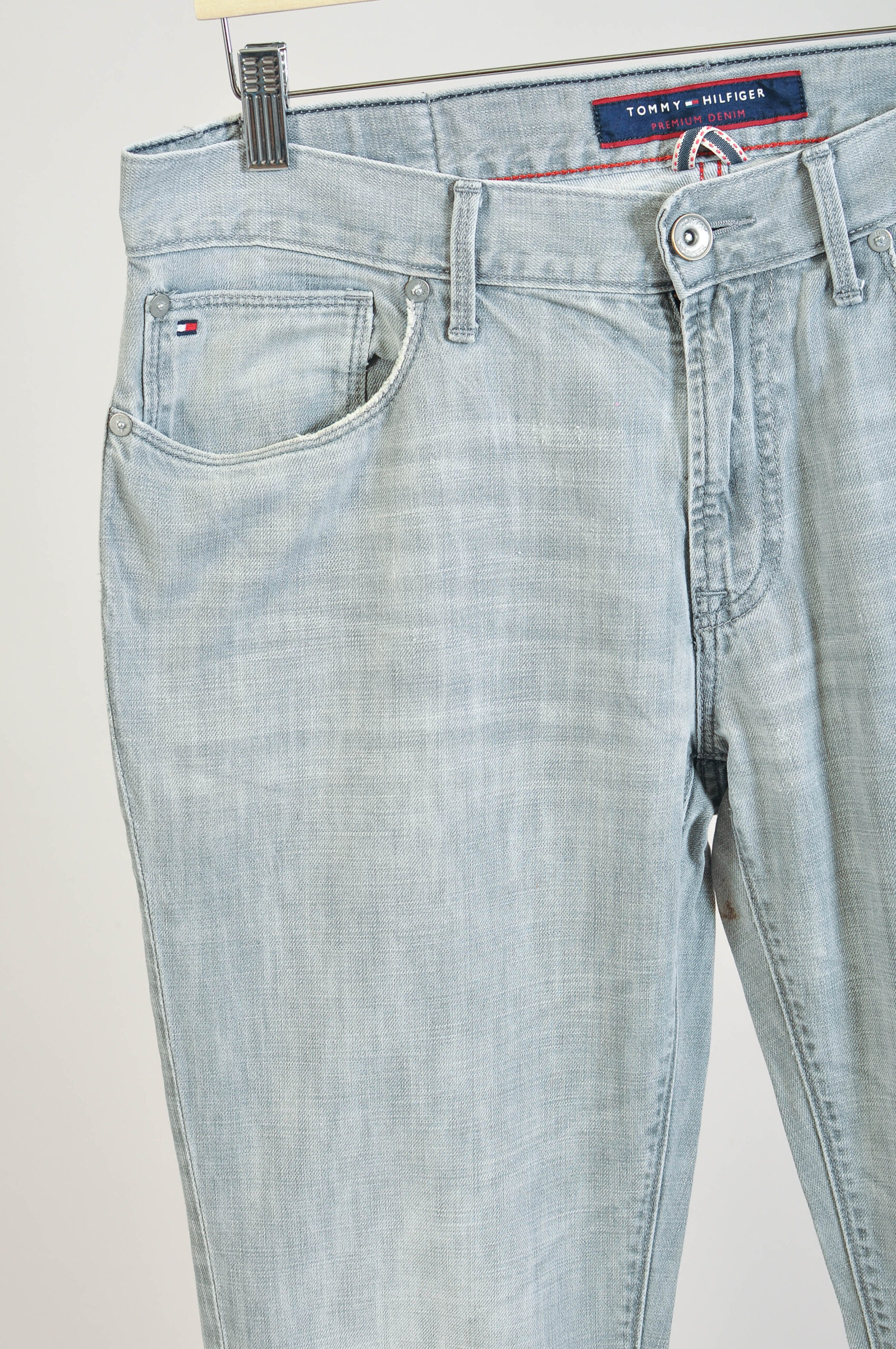 Vintage 00s Tommy Hilfiger Grey Jeans | Y2K Denim | 32/32 - Image 3
