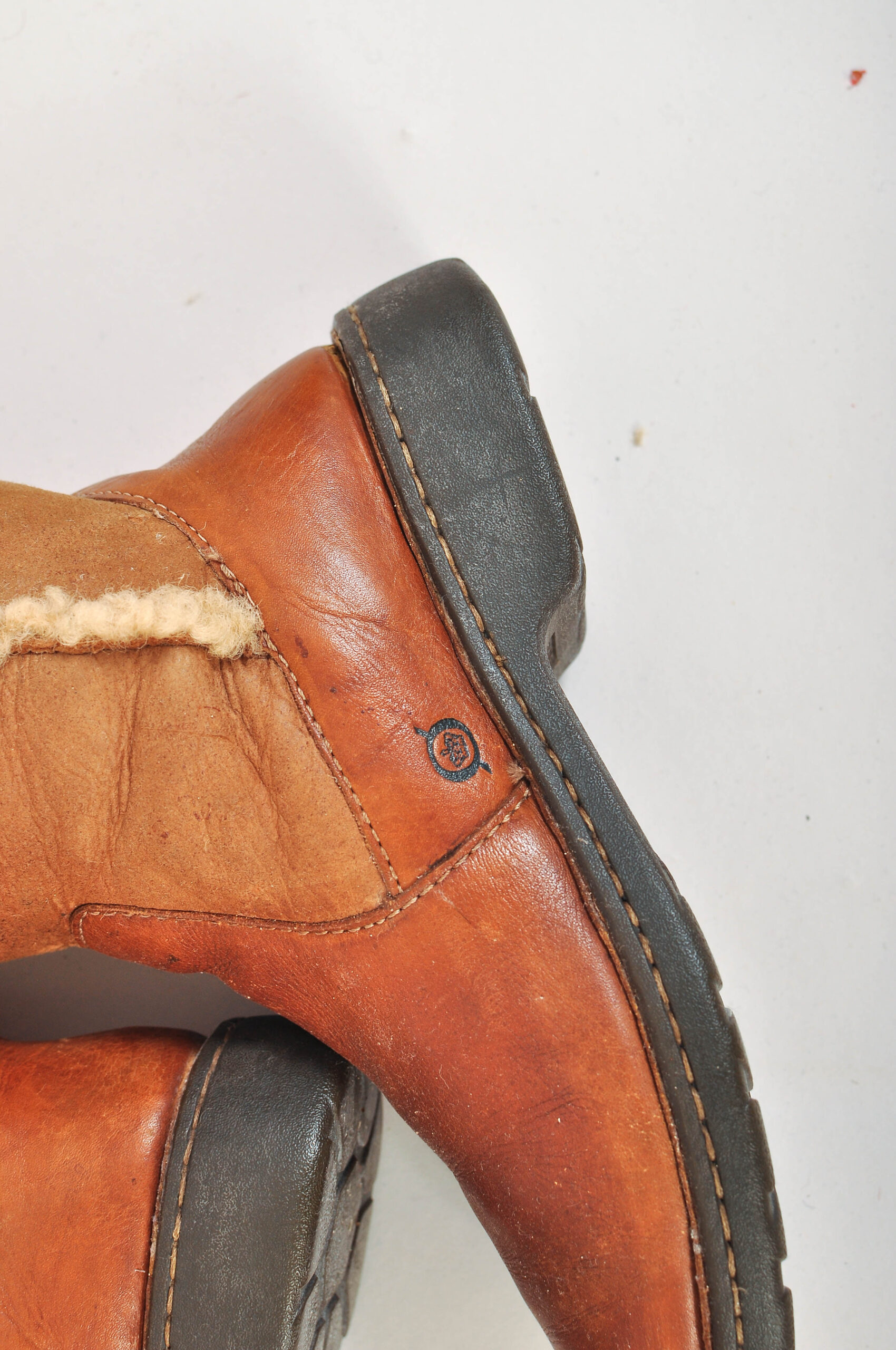 Vintage 00s Real Fur Knee-High Boots | Born | Size 38–38.5 - Image 5