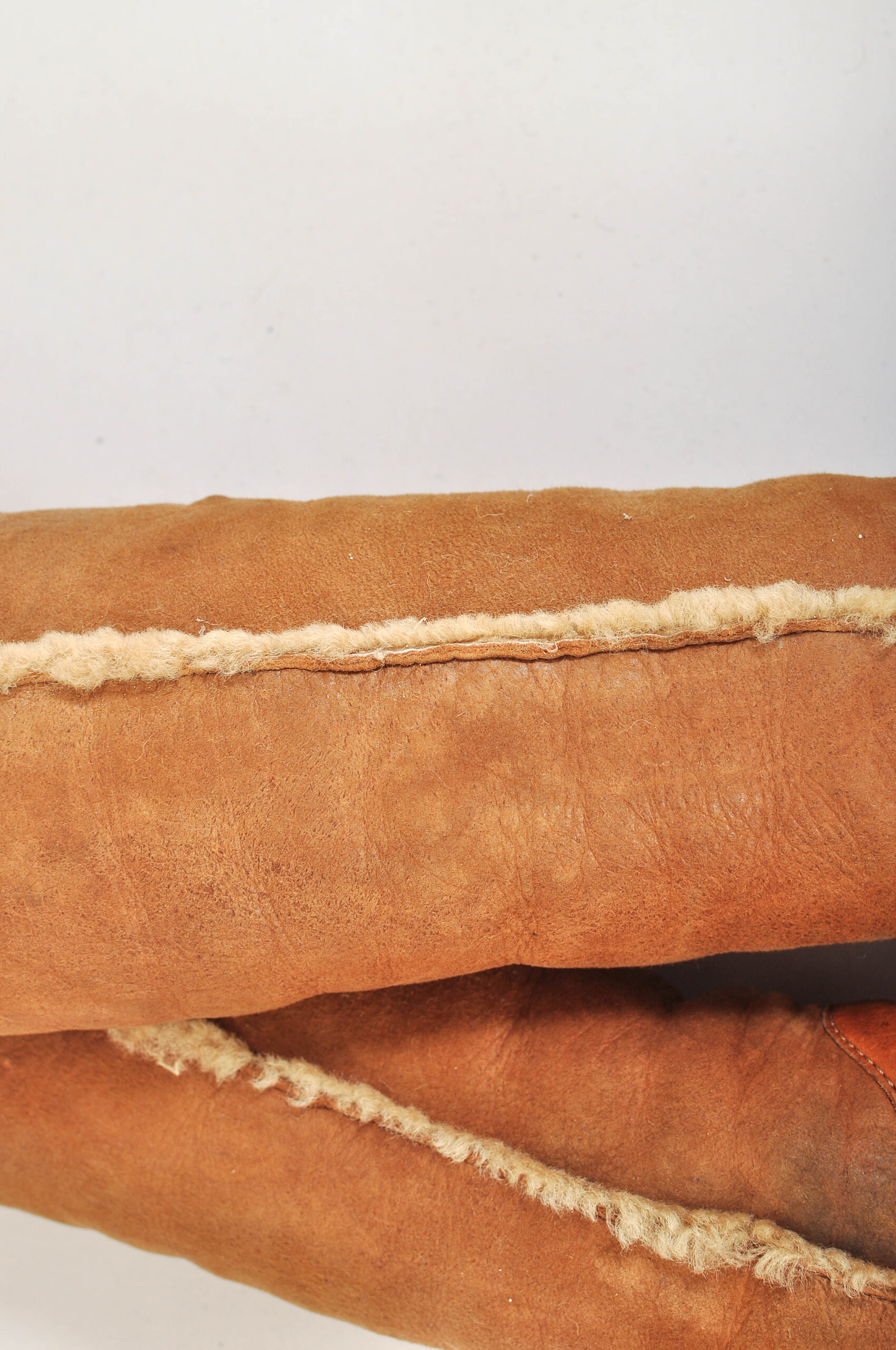 Vintage 00s Real Fur Knee-High Boots | Born | Size 38–38.5 - Image 6