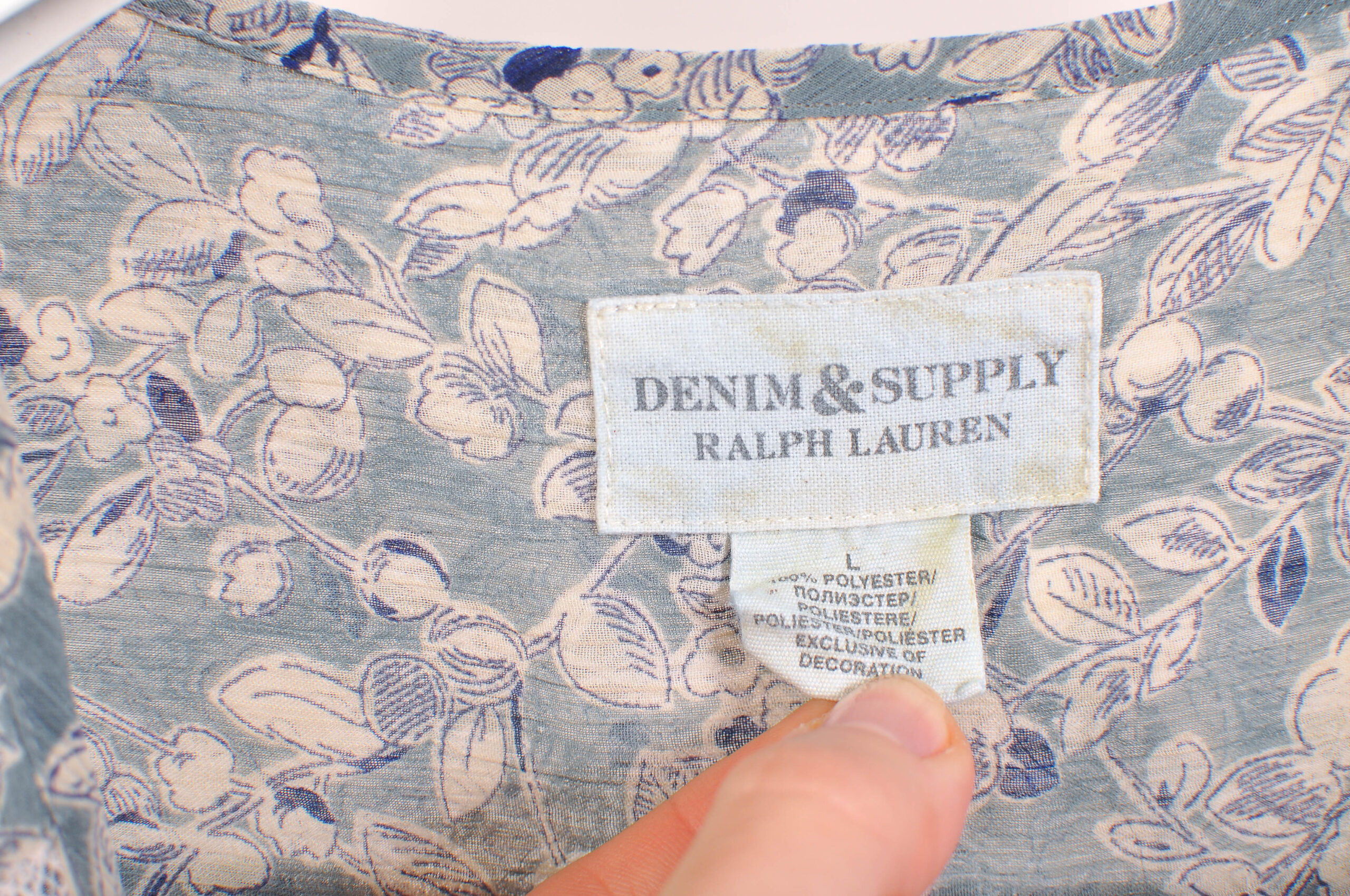 Vintage 00s Denim & Supply Ralph Lauren Boho Top | L - Image 3