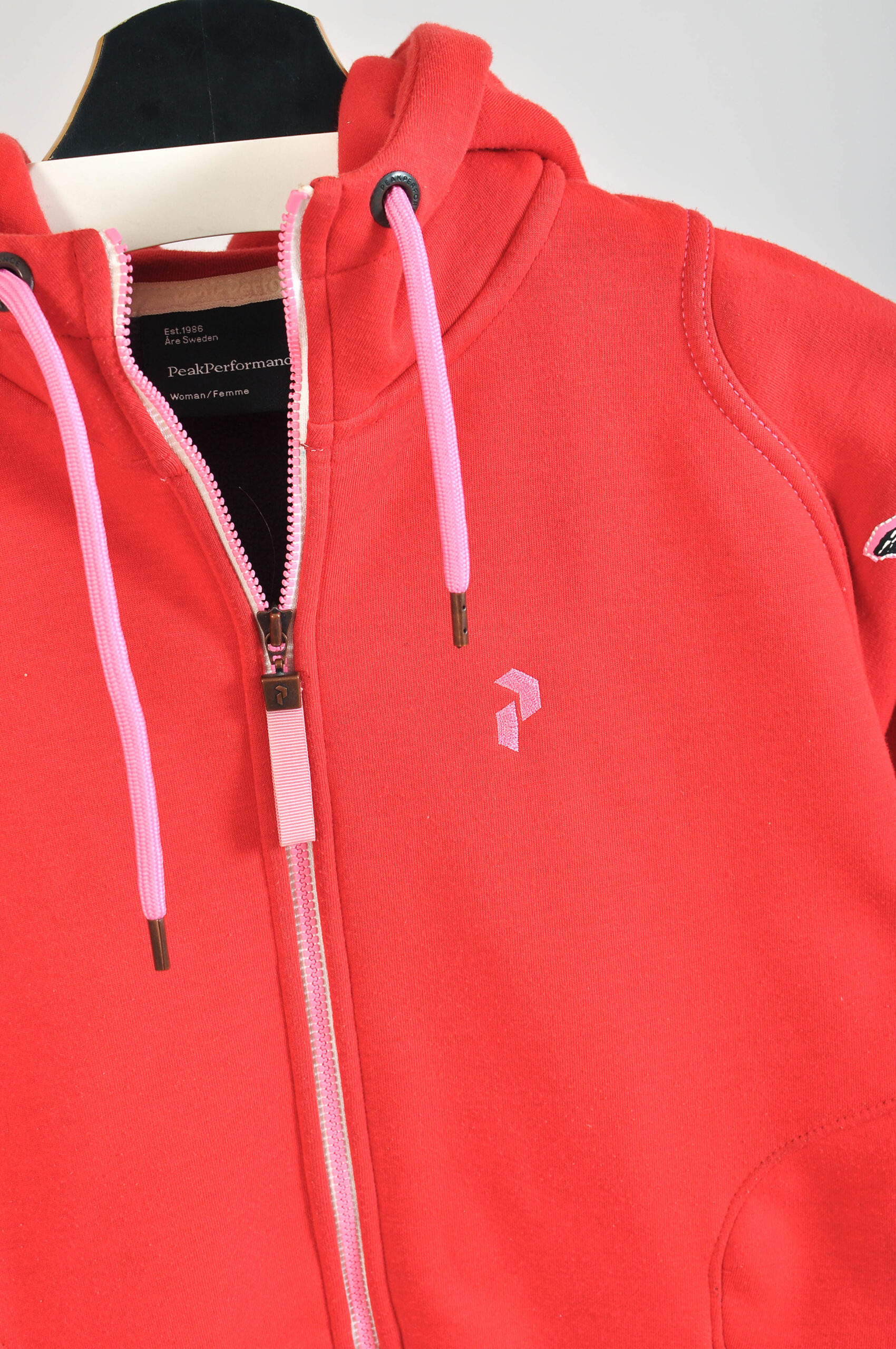 Vintage 00s Red Peak Performance Hoodie | Size S - Image 3