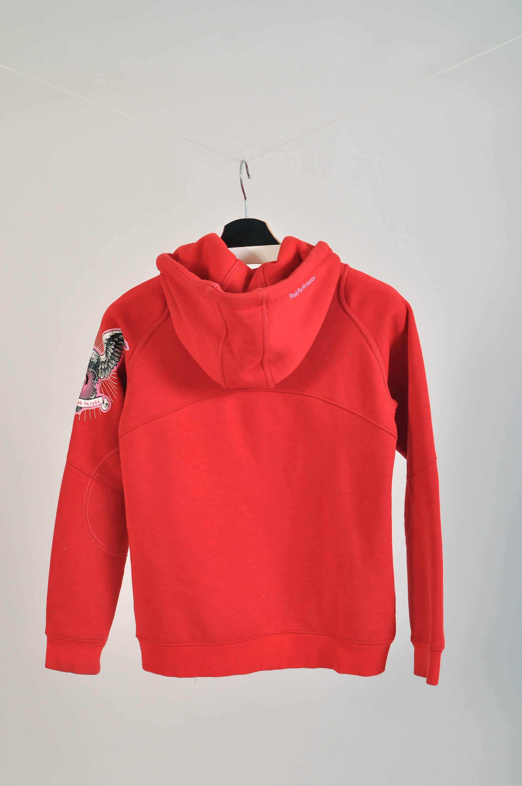 Vintage 00s Red Peak Performance Hoodie | Size S - Image 7
