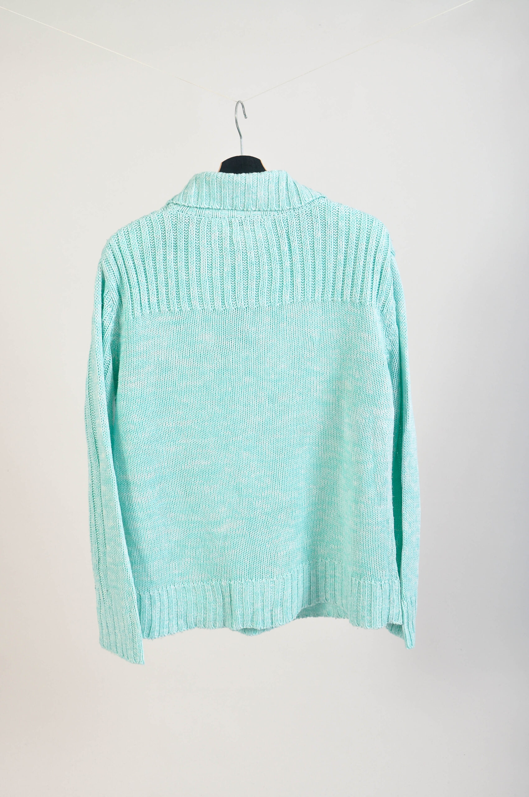 Vintage 90s Light Mint Oversize Jumper | Felicitas | Size M - Image 4