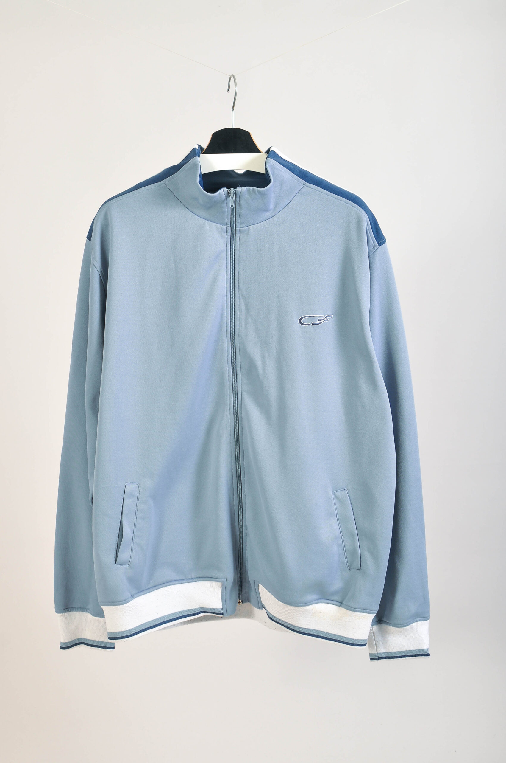 Vintage 00s Grey Track Sweatshirt | Performance | XXL