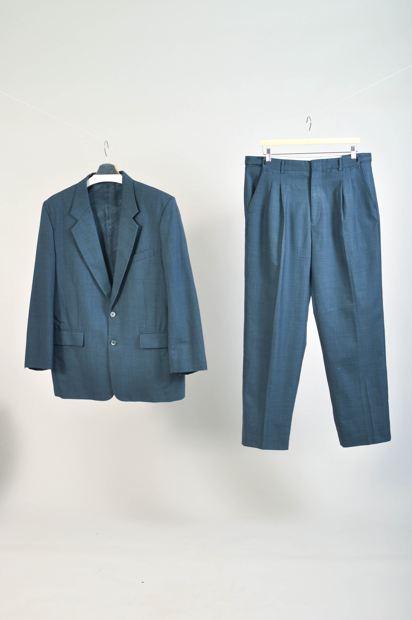Vintage 00s Blue Suit | Baromon | XL Fit | Classic Two-Piece - Image 3