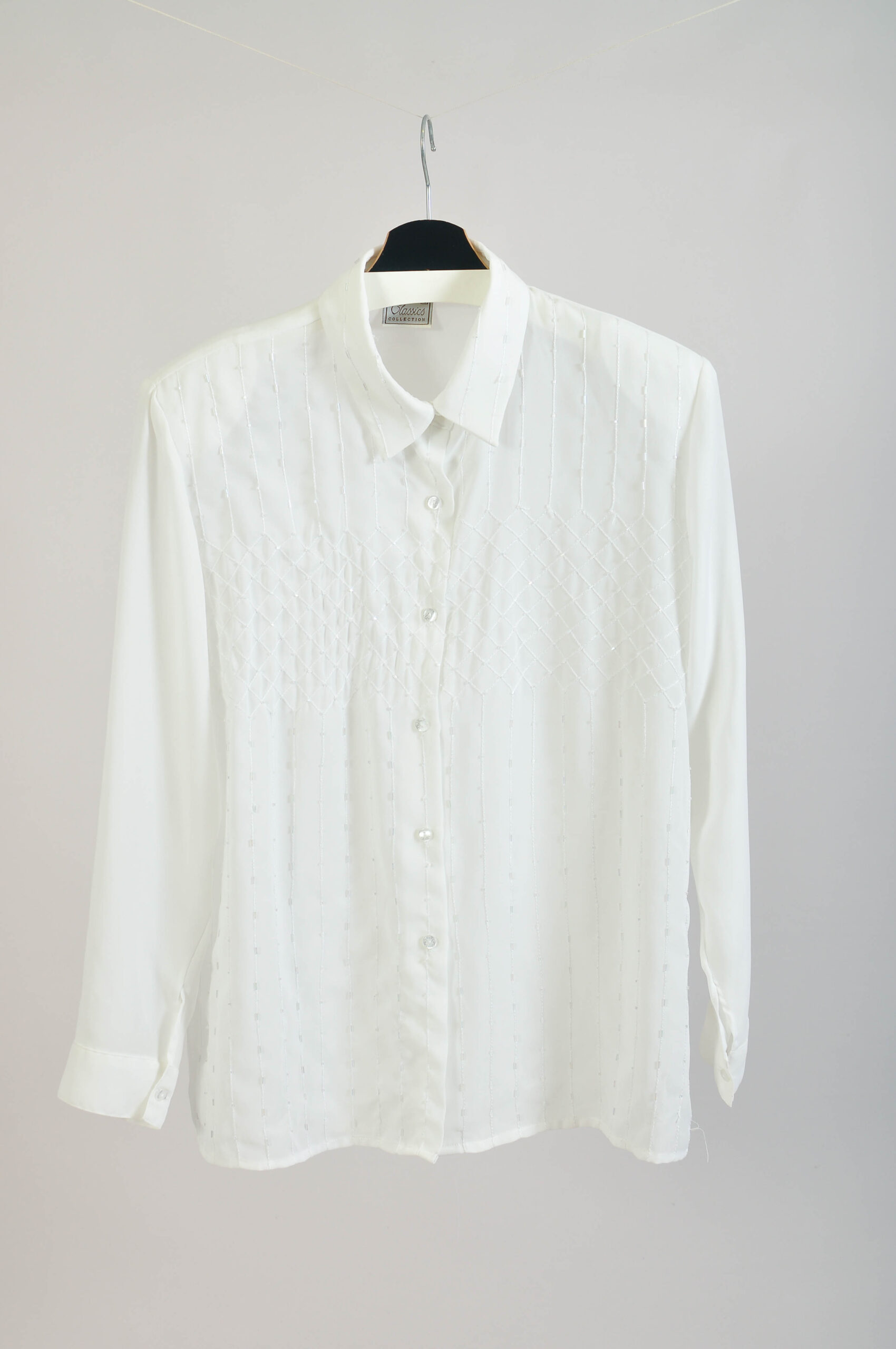 intage 90s White Shirt | UK 16 | Lightweight Blouse