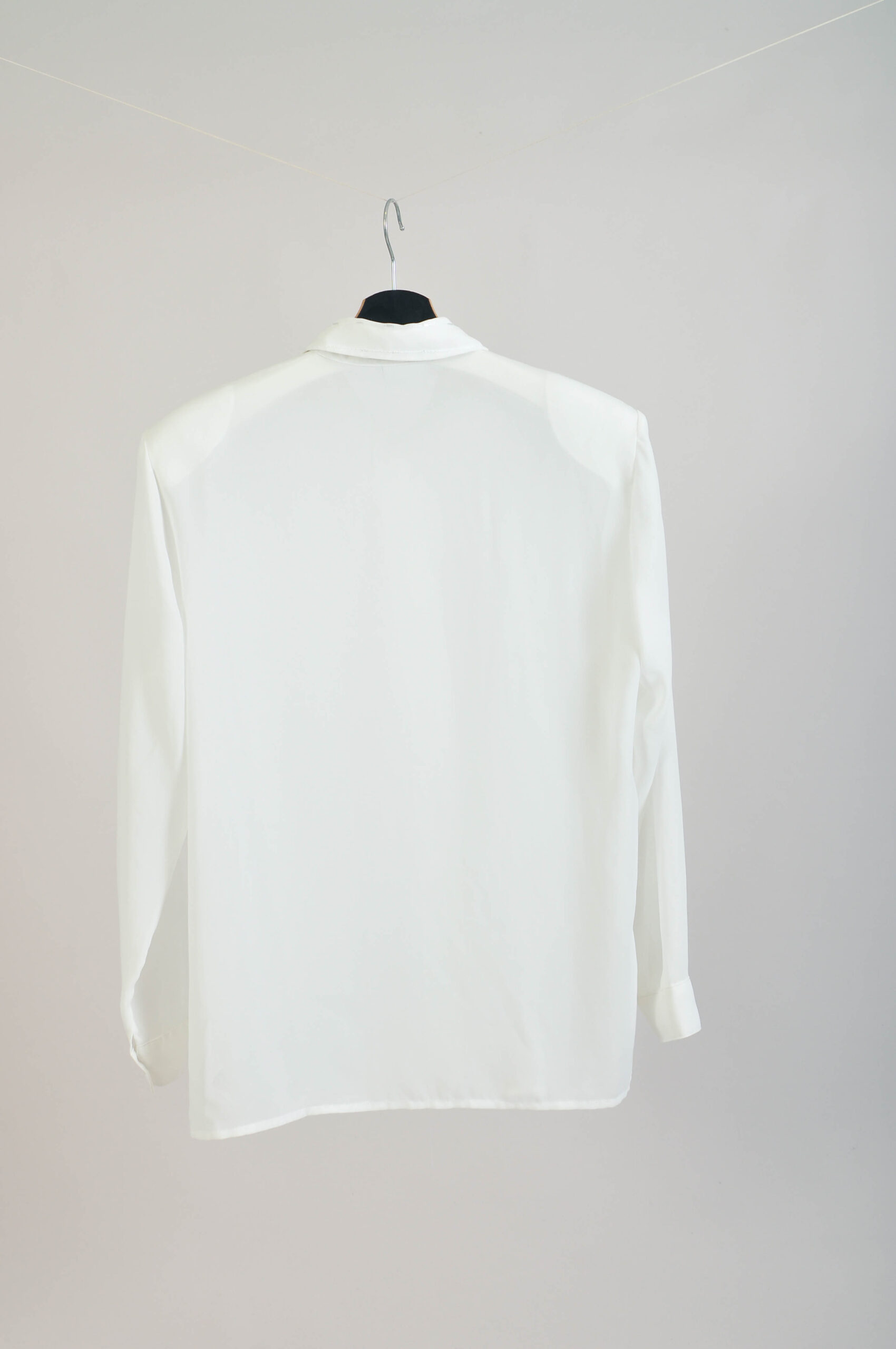 intage 90s White Shirt | UK 16 | Lightweight Blouse - Image 4