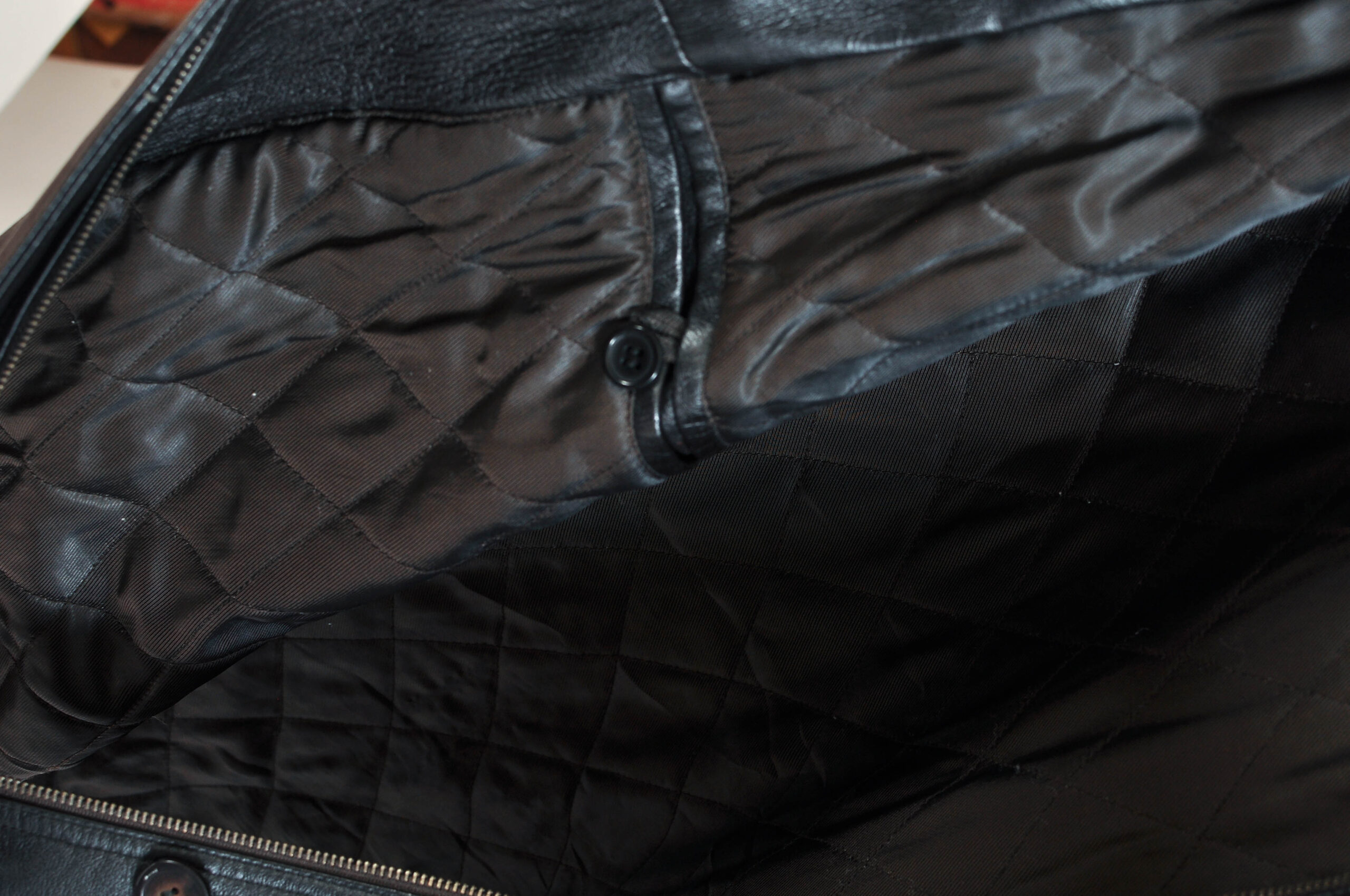 Vintage 80s Black Real Leather Coat | Lined Oversized XXL - Image 5