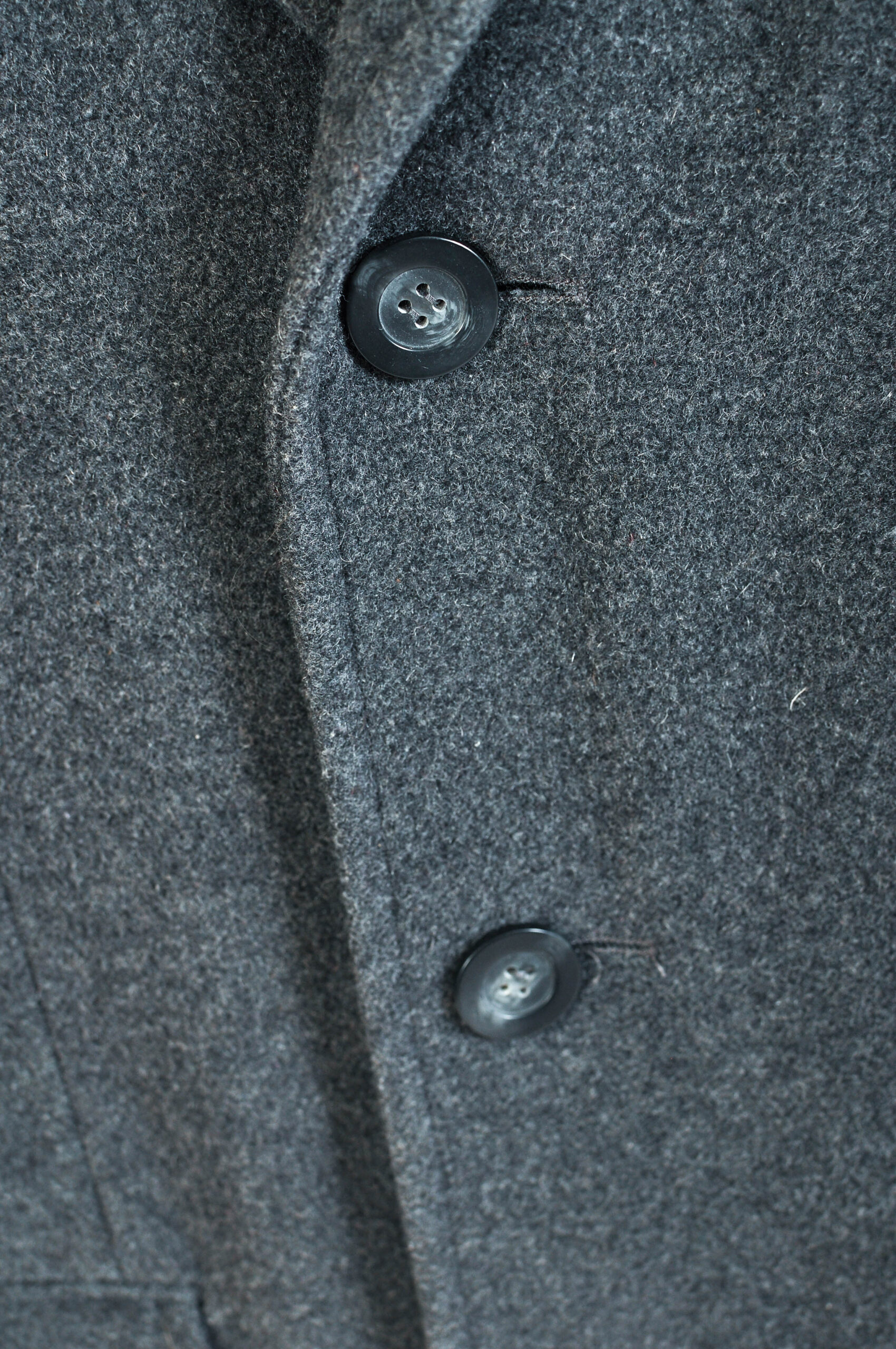 Vintage 00s Grey Wool Blazer Coat | Madison Avenue | size L - Image 4