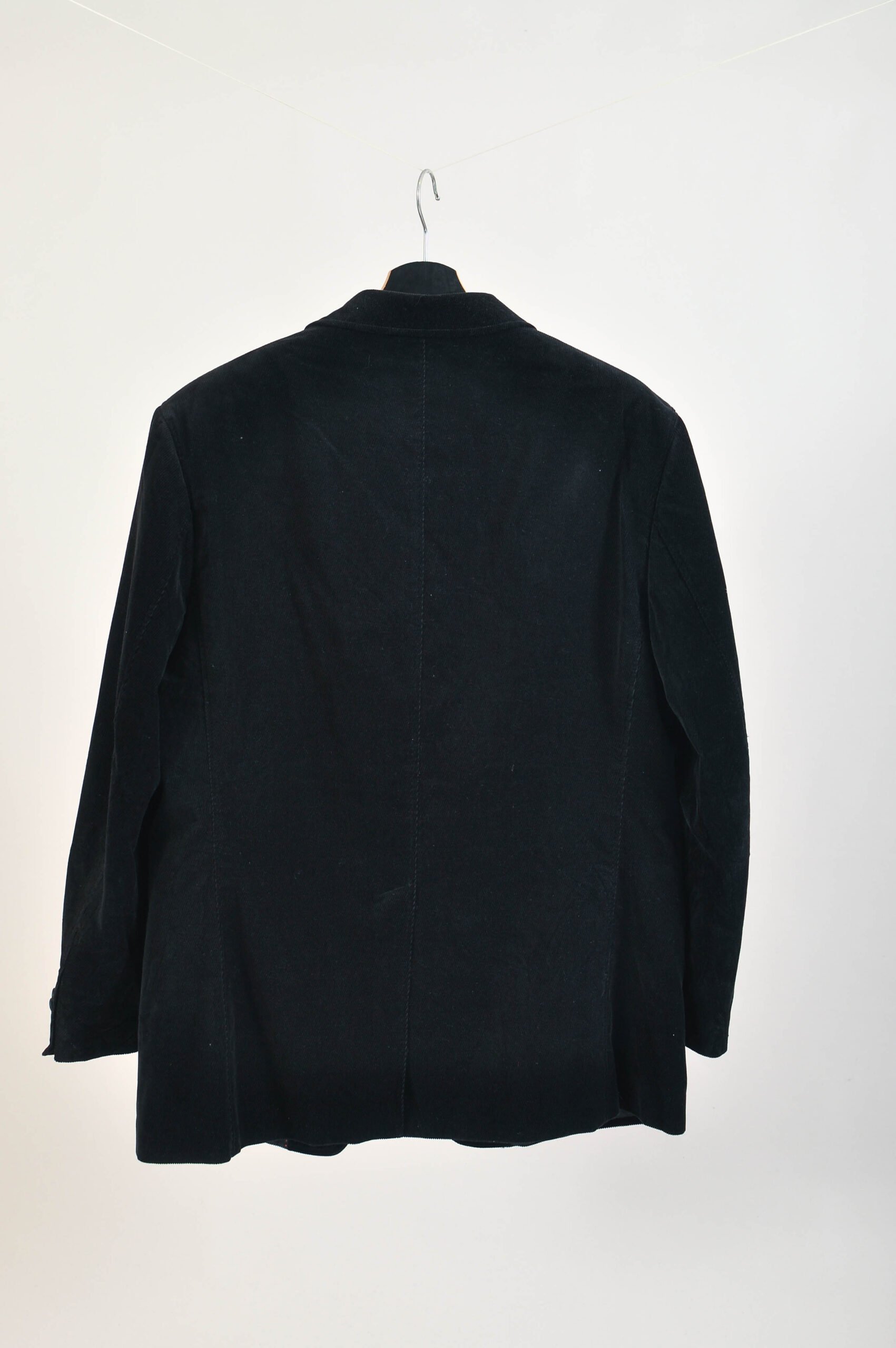 Vintage 00s Black Corduroy Blazer Jacket | XL–XXL Fit - Image 5