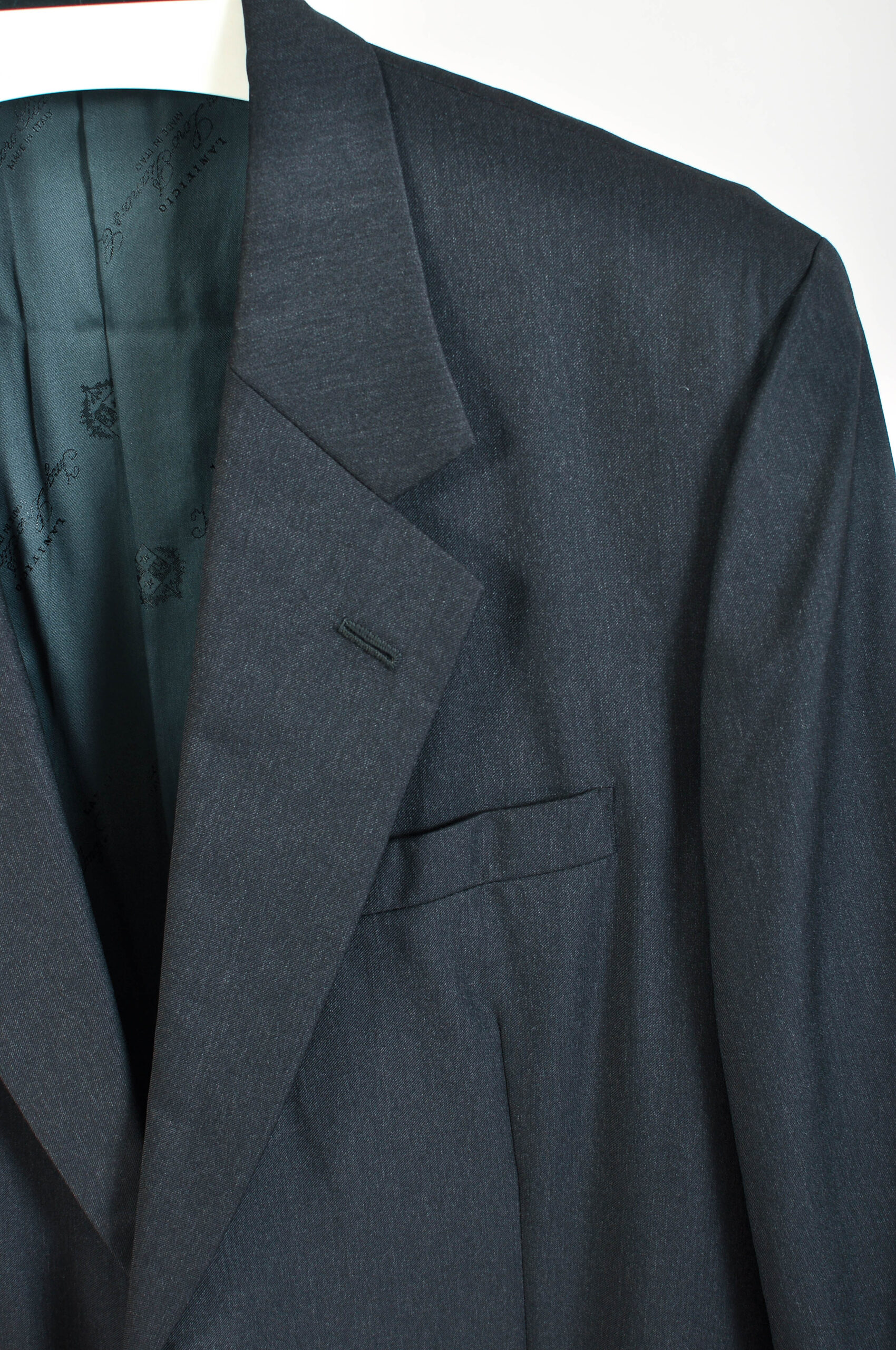 intage 00s Dark Grey Suit Kawa Tailors – L Fit – - Image 4