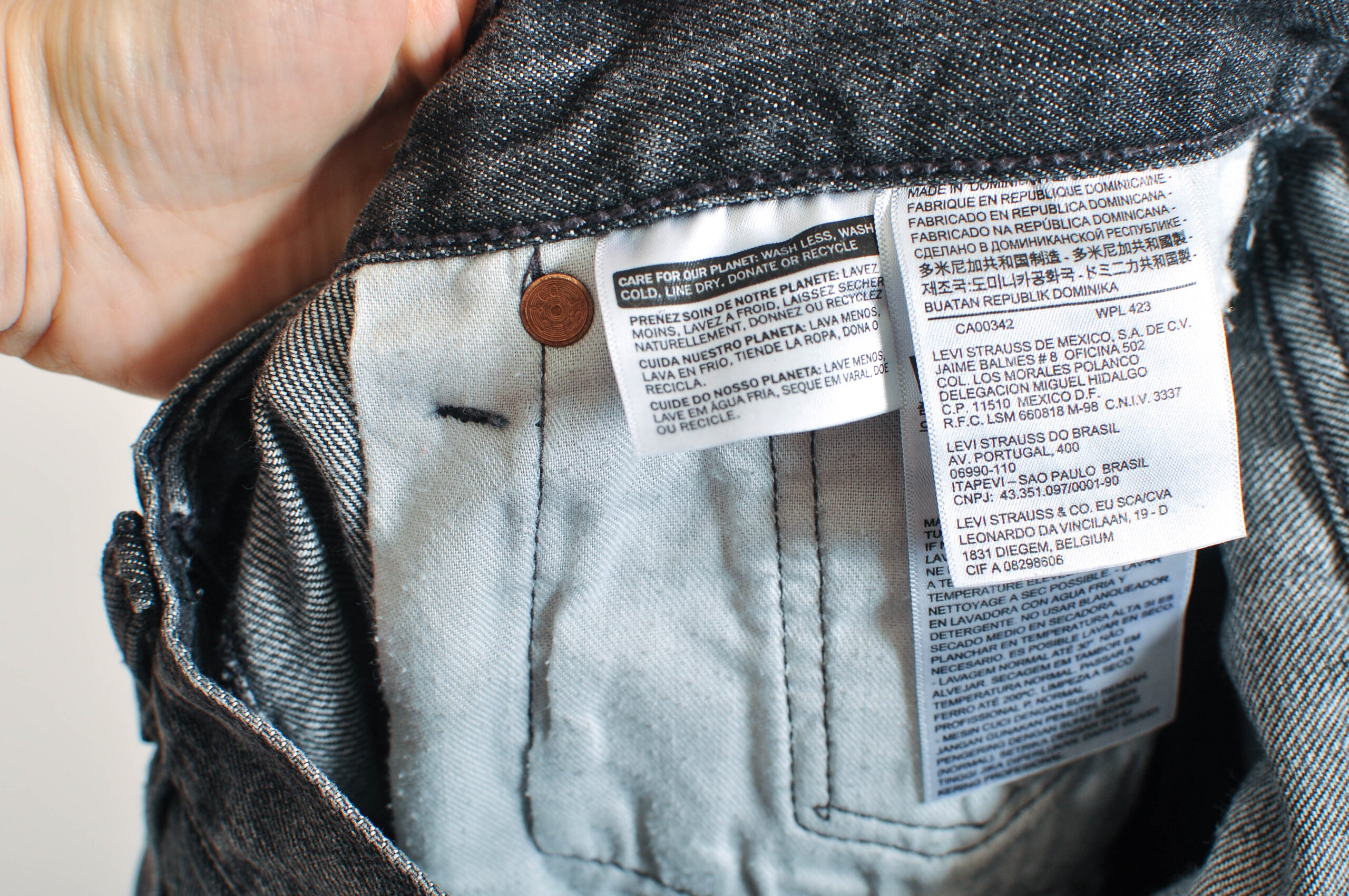 Vintage 00s Levi’s 501 Grey Jeans | Size 30x30 - Image 6