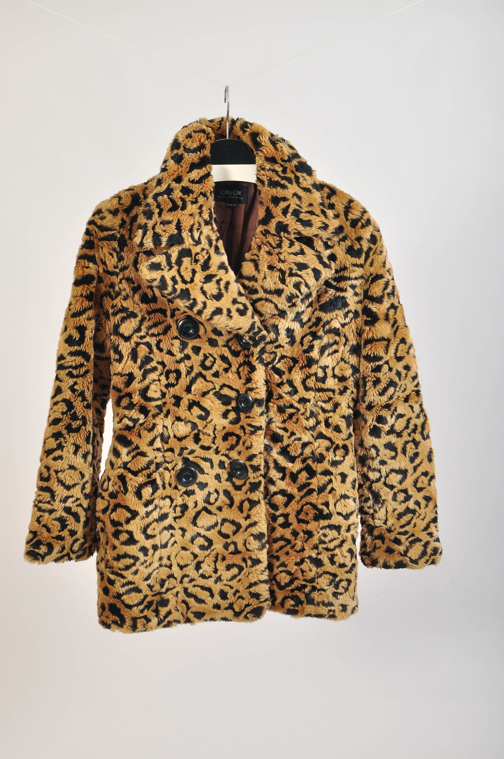 Vintage 00s Leopard Print Faux Fur Coat | XS/S Fit