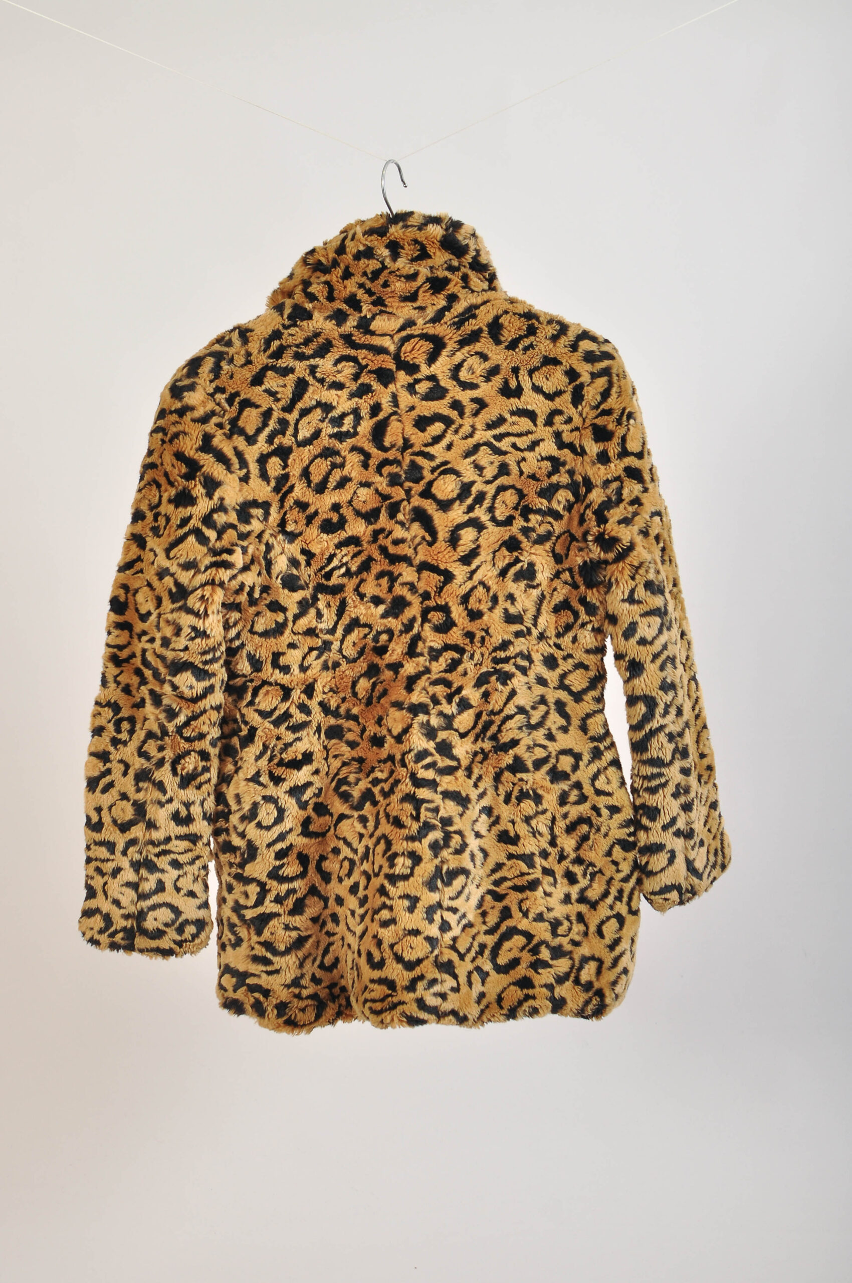 Vintage 00s Leopard Print Faux Fur Coat | XS/S Fit - Image 4