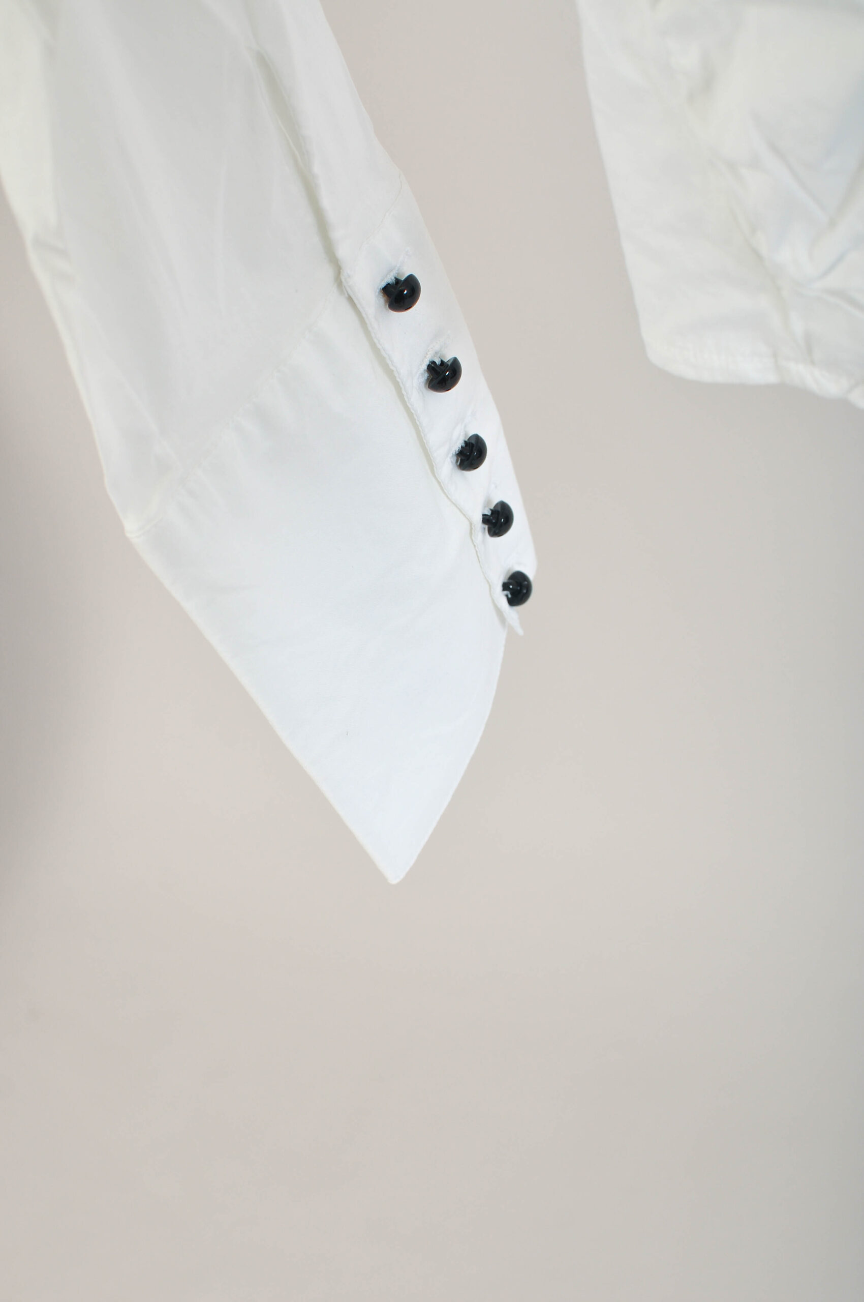 Vintage 00s White Ruffle Shirt | Size 42 (M/L) | Y2K Blouse - Image 5