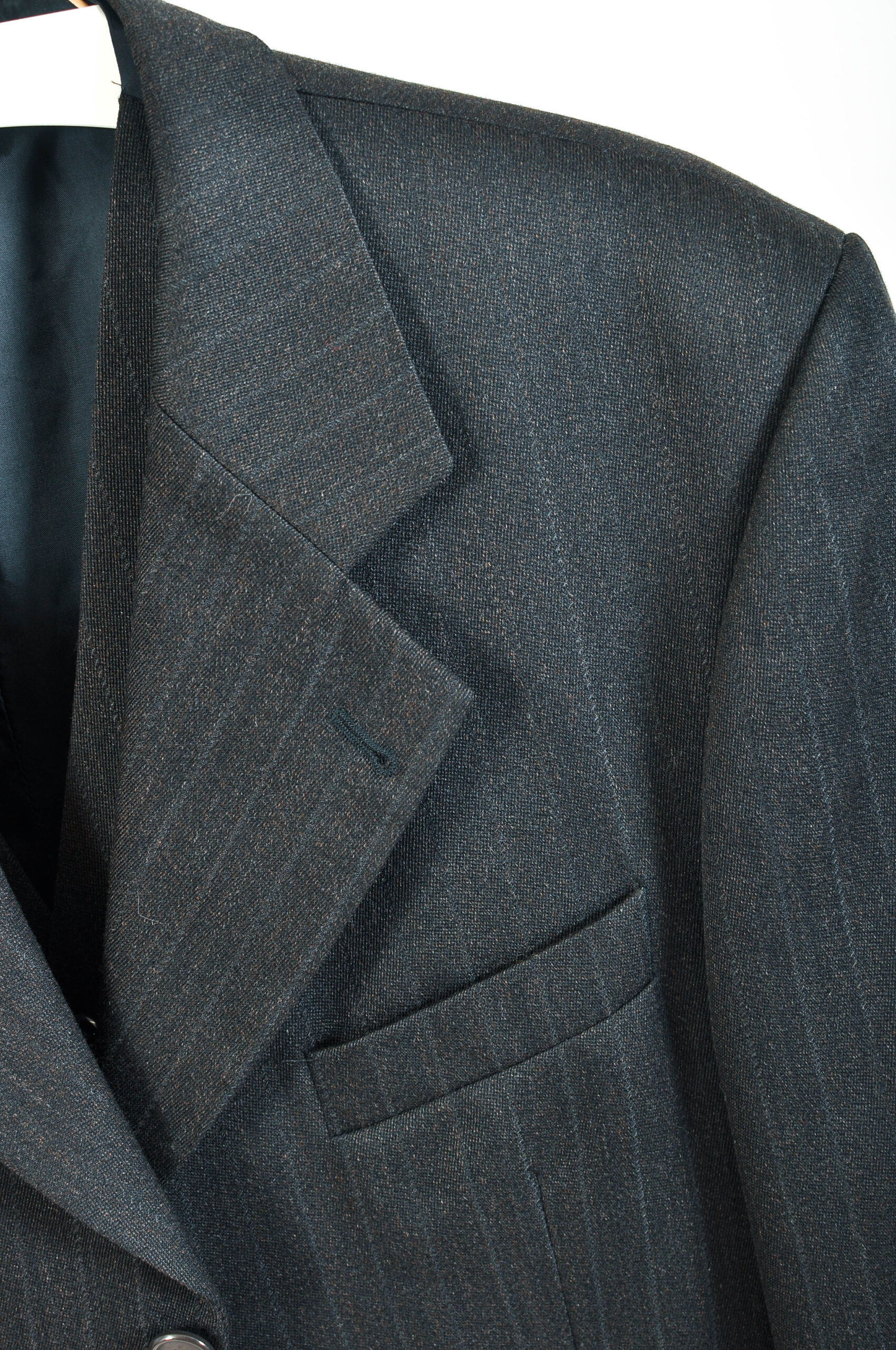 Vintage 90s Dark Grey Three-Piece Suit Lorenzo – L (Short) - Image 5