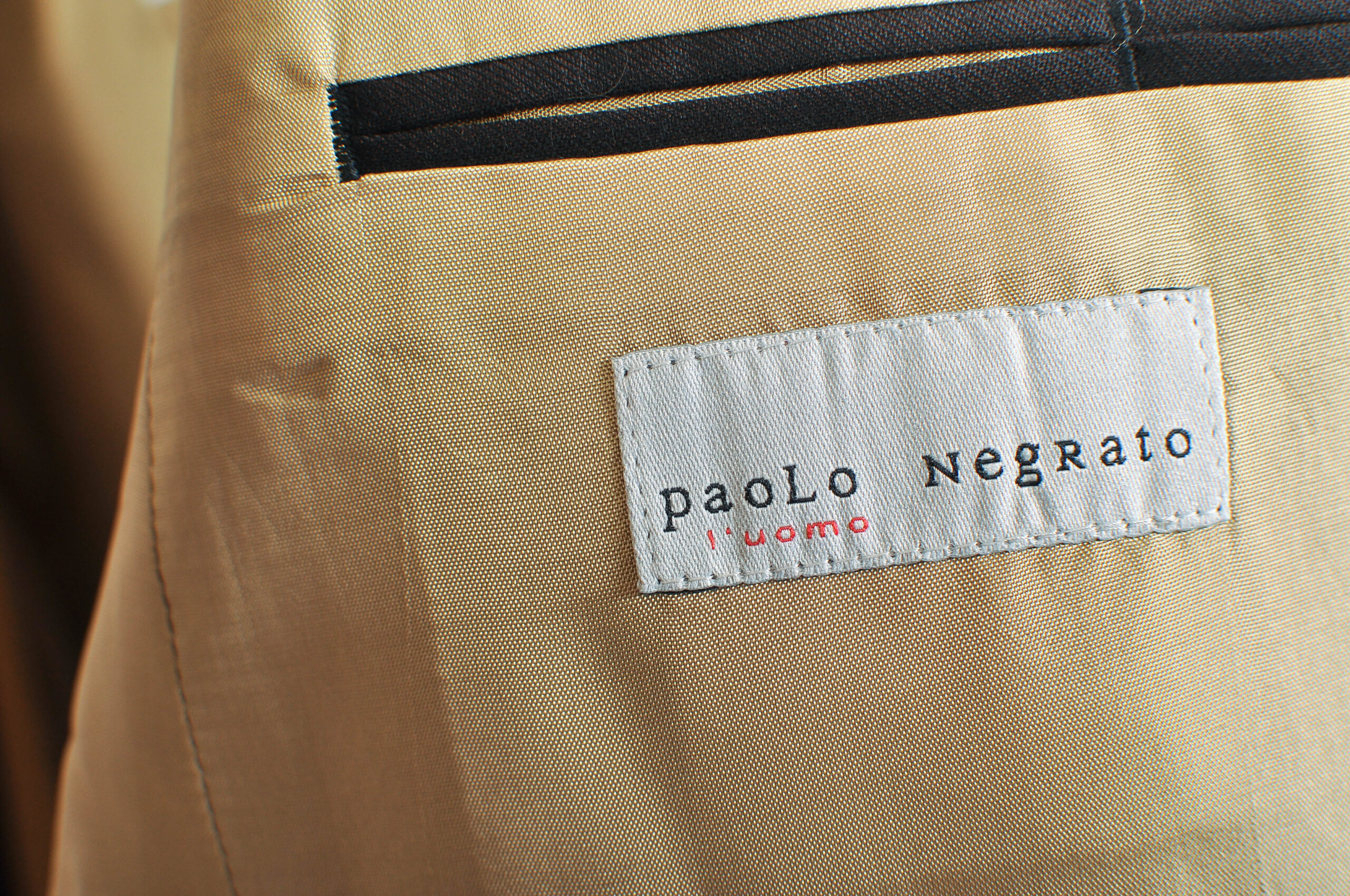 Vintage 90s Paolo Negrato Striped Wool Blazer | XL–XXL - Image 5