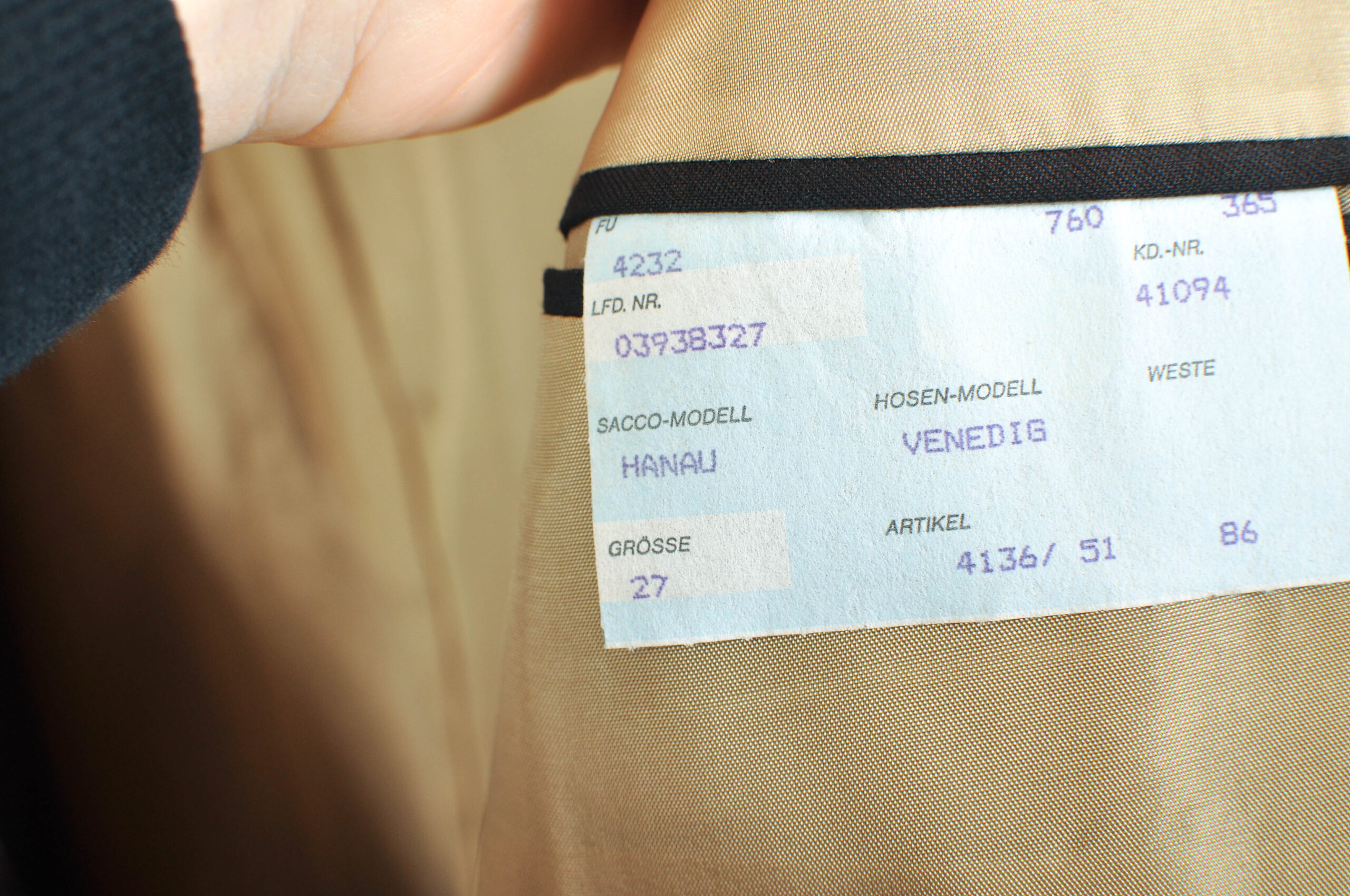 Vintage 90s Paolo Negrato Striped Wool Blazer | XL–XXL - Image 6