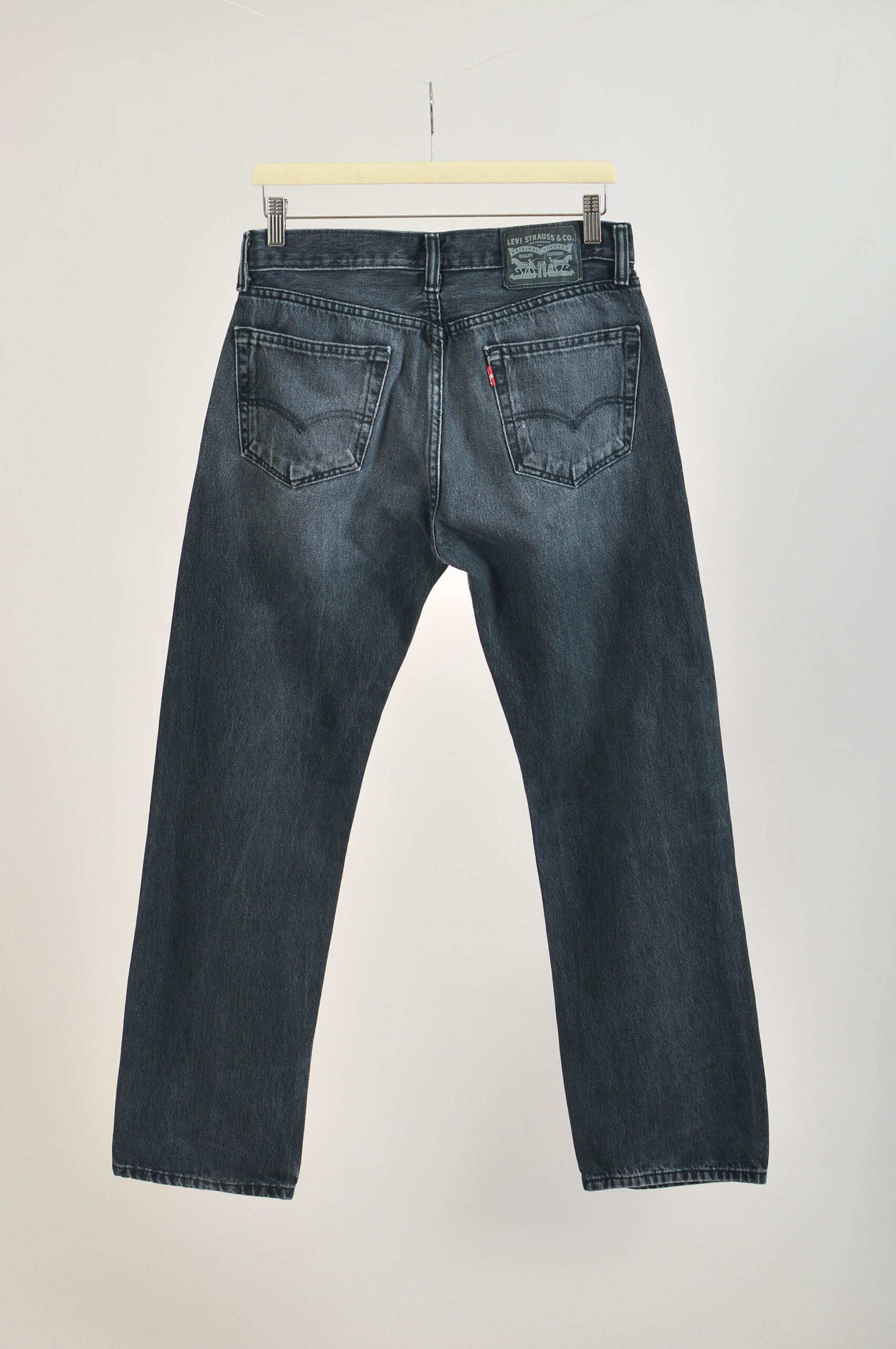 Vintage 00s Levi’s Dark Grey Jeans | Size 30x30 - Image 5