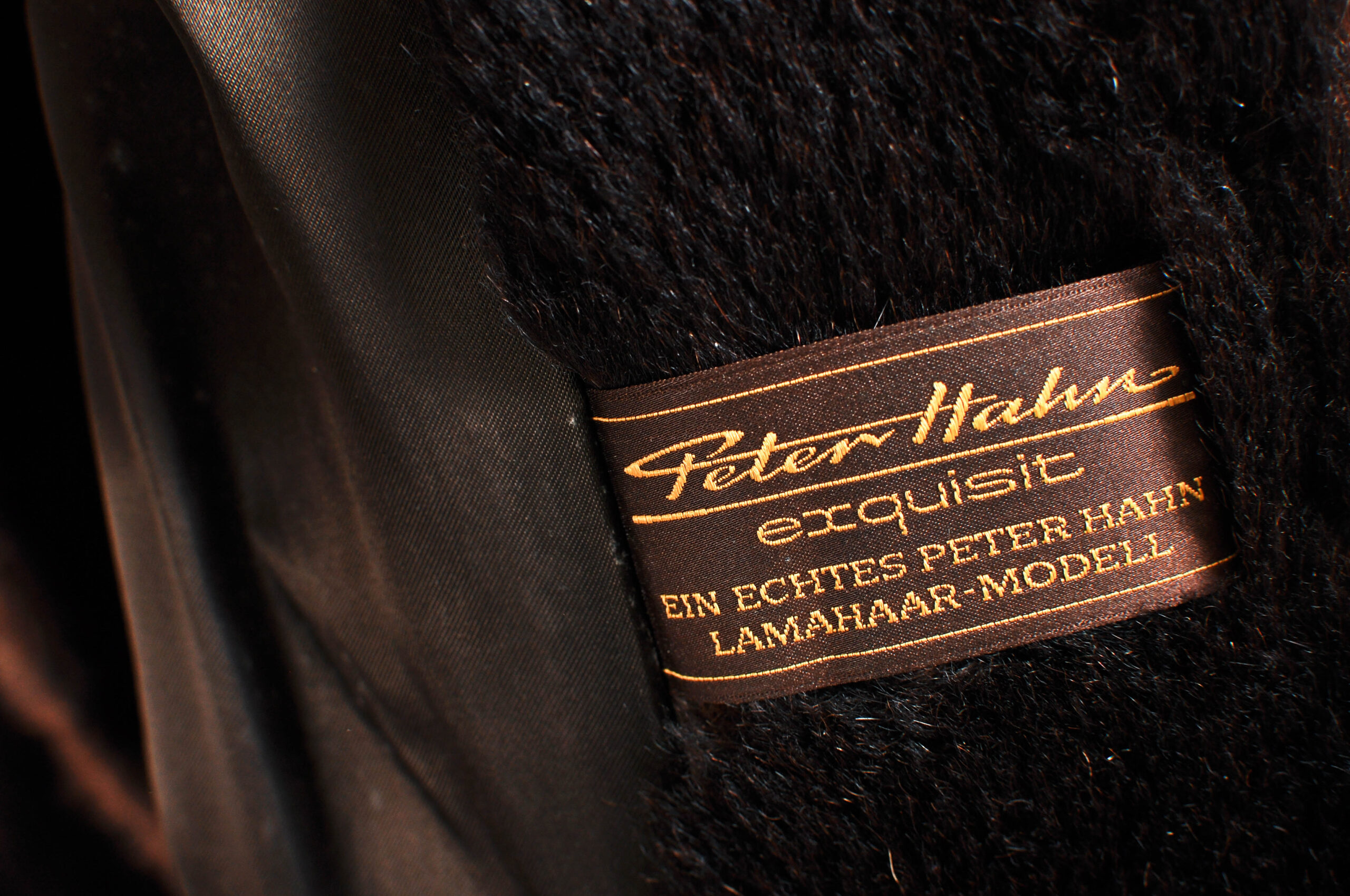 Vintage 90s Brown Lama Wool Fur Coat | M | Peter Hahn - Image 5