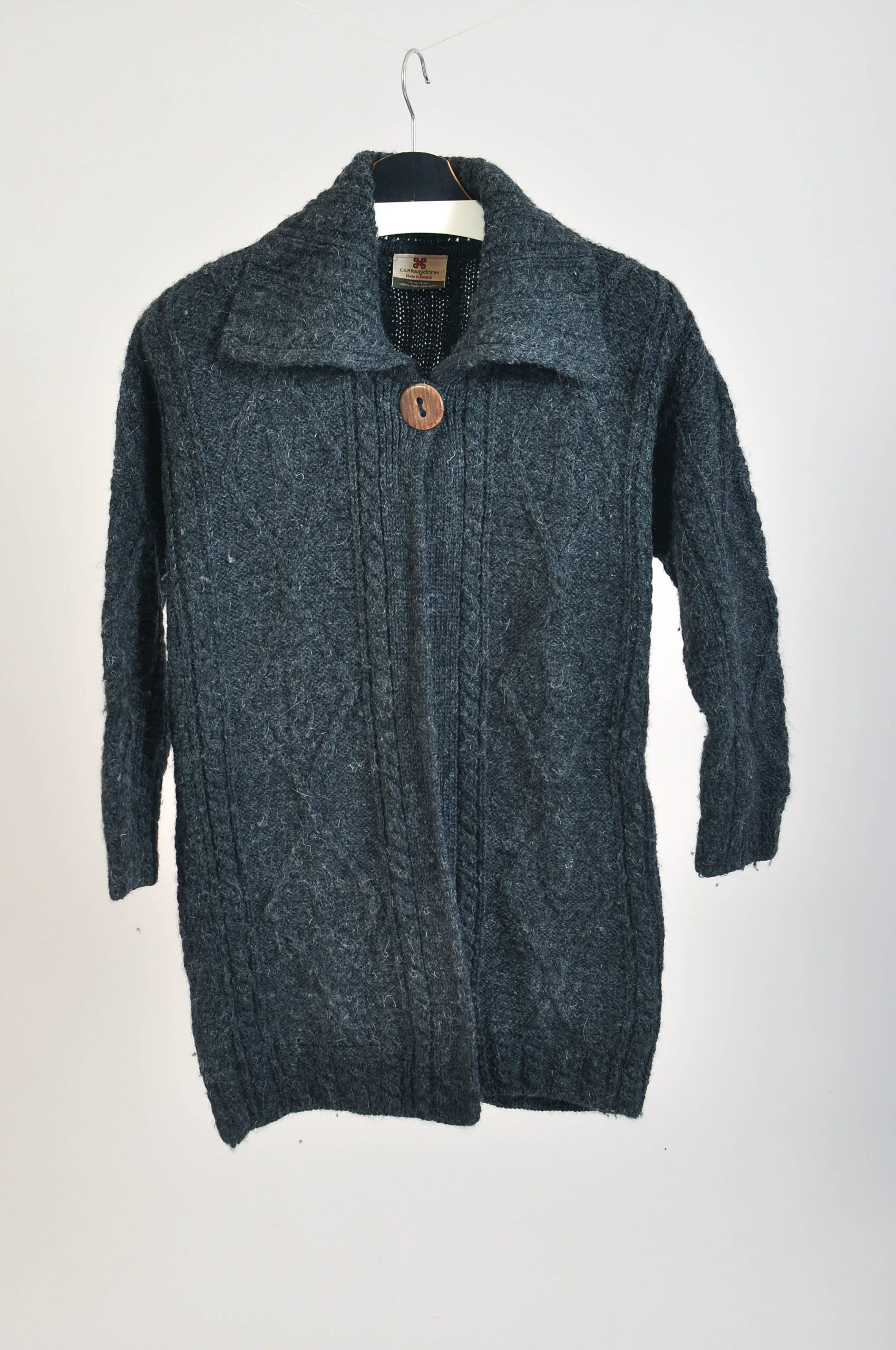 Vintage Y2K Grey Wool Cardigan | XS/S | Carriagdonn