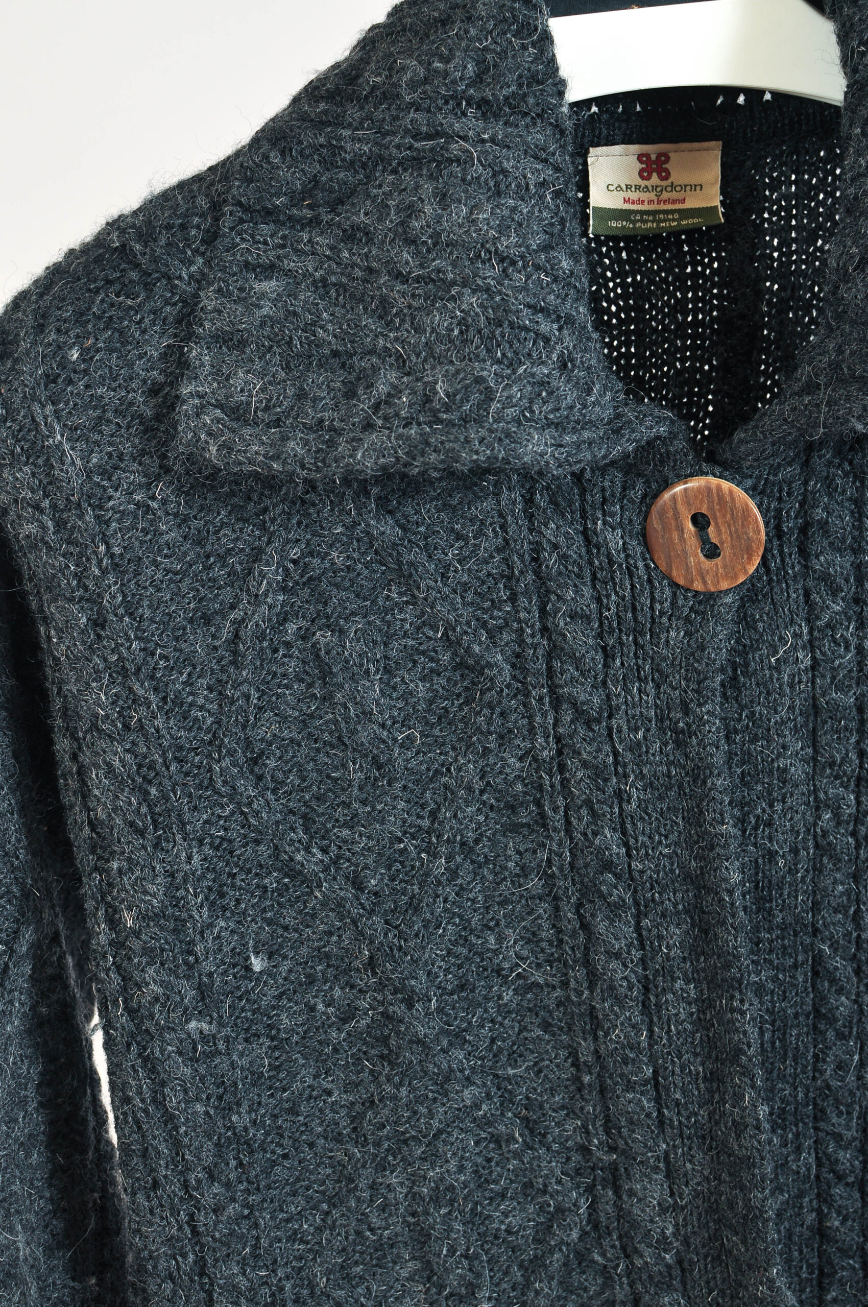 Vintage Y2K Grey Wool Cardigan | XS/S | Carriagdonn - Image 3