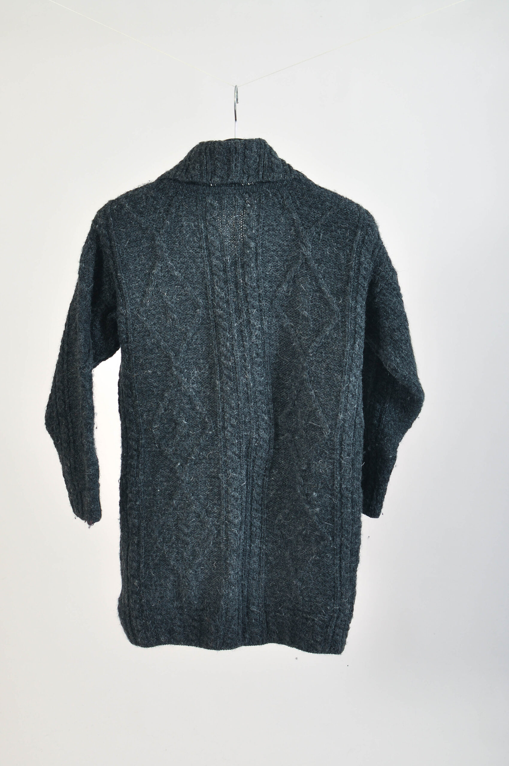 Vintage Y2K Grey Wool Cardigan | XS/S | Carriagdonn - Image 5