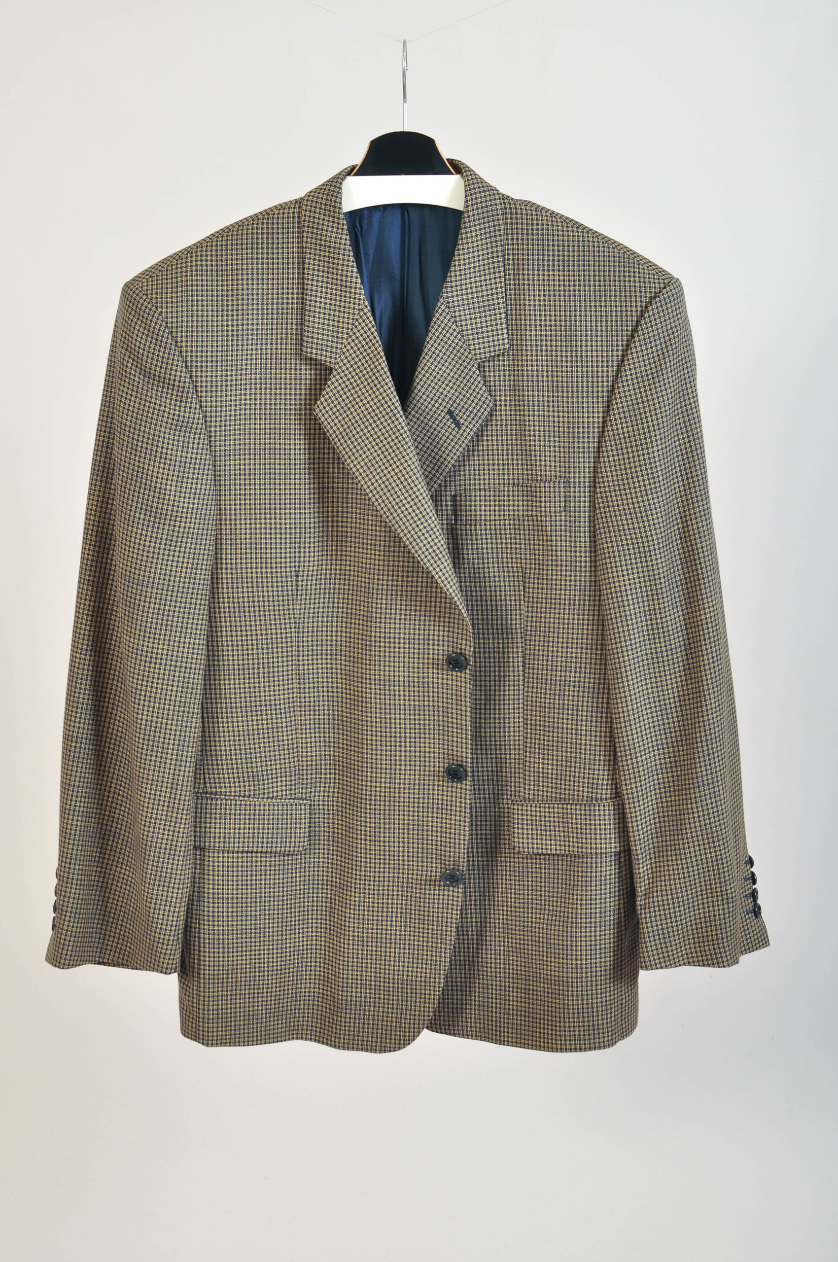 Vintage 90s Cavaliere of Sweden Check Blazer | XL | IRMEN Wool Fabric