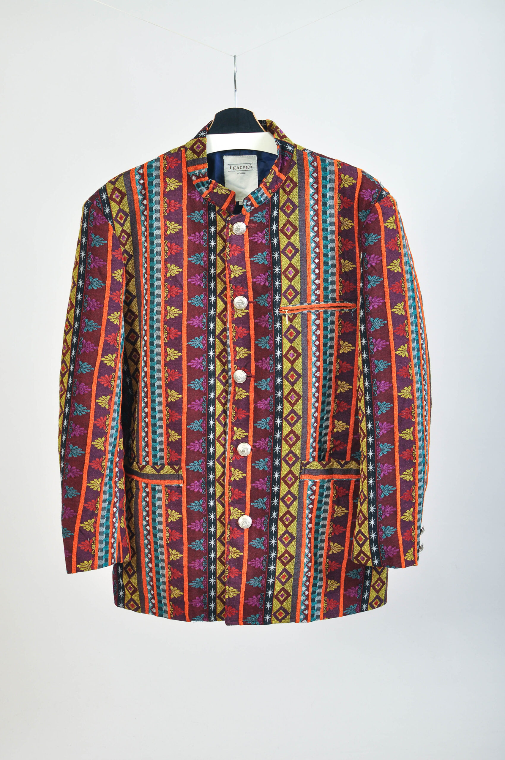 Vintage 00s Colourful Abstract Print Blazer | XL | l'garage
