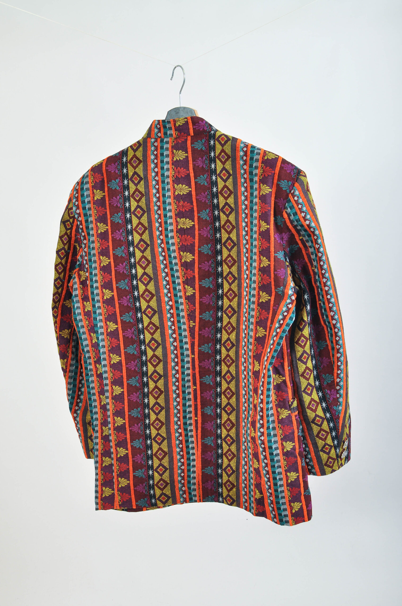 Vintage 00s Colourful Abstract Print Blazer | XL | l'garage - Image 6