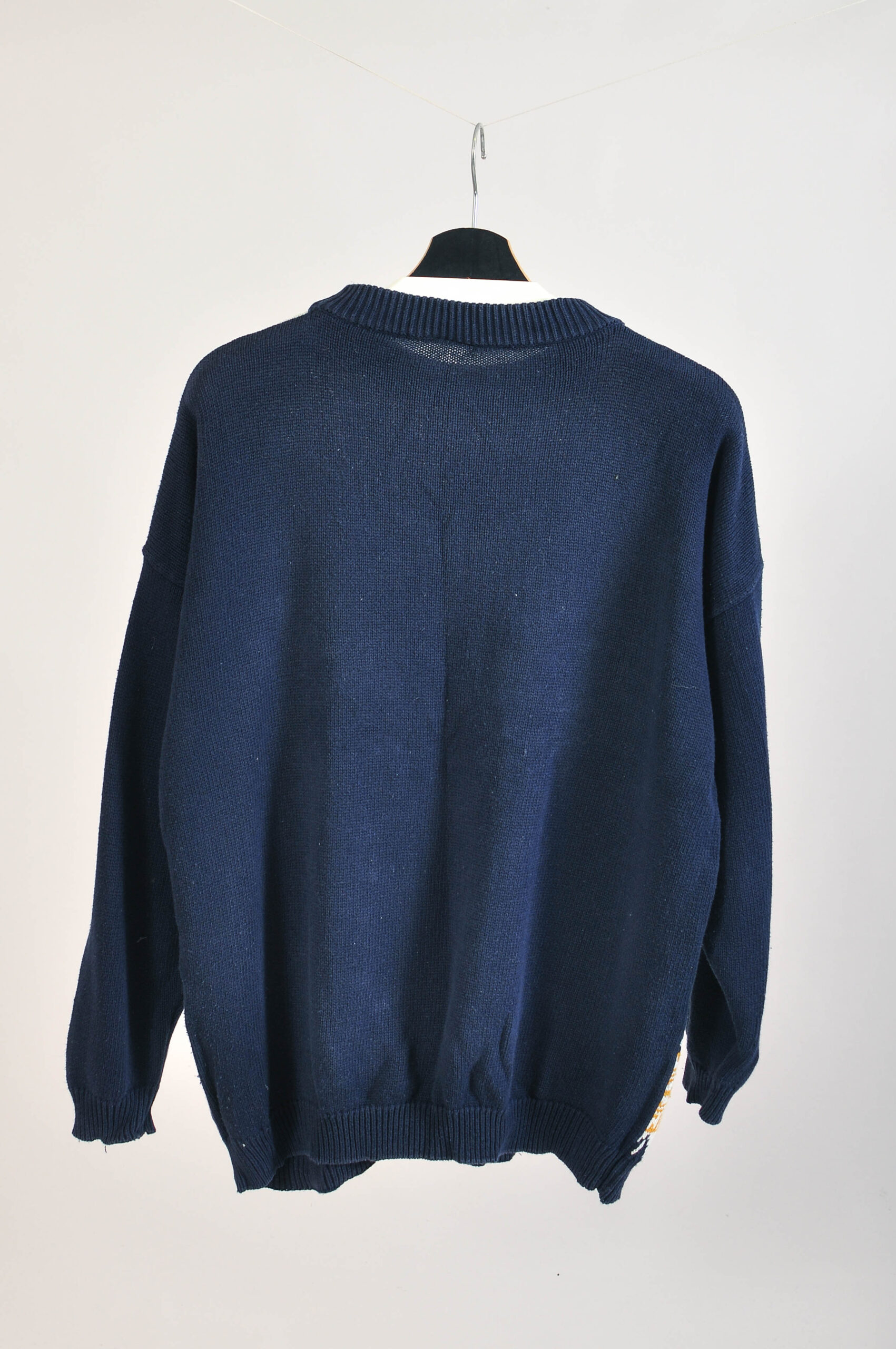 Vintage 80s Embroidered Retro Jumper | L/XL - Image 4