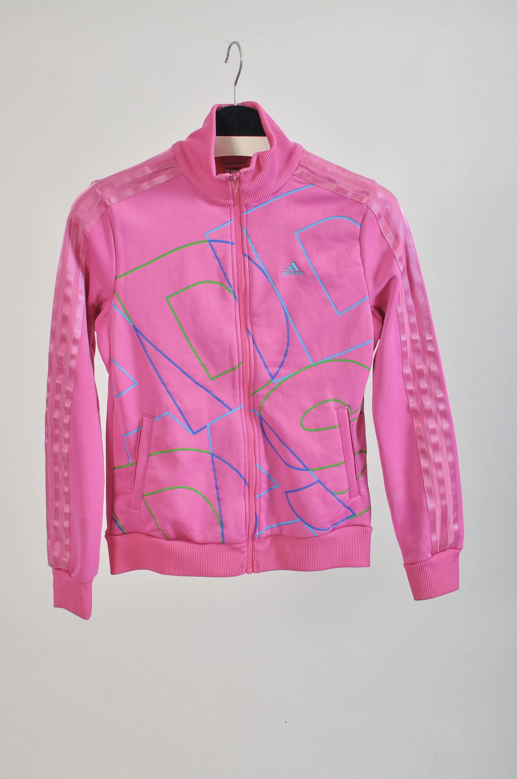 Vintage Y2K Pink Adidas Sweatshirt | Size XS/S