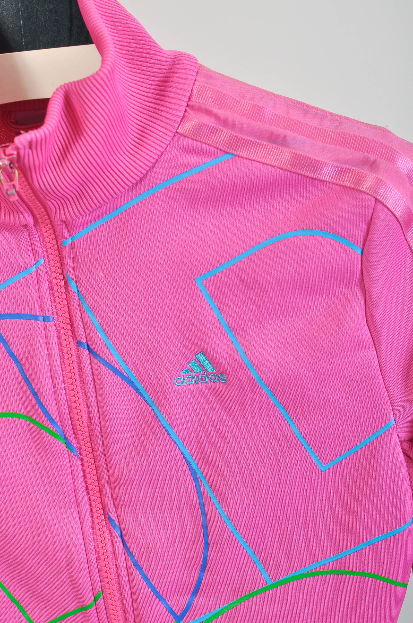 Vintage Y2K Pink Adidas Sweatshirt | Size XS/S - Image 3