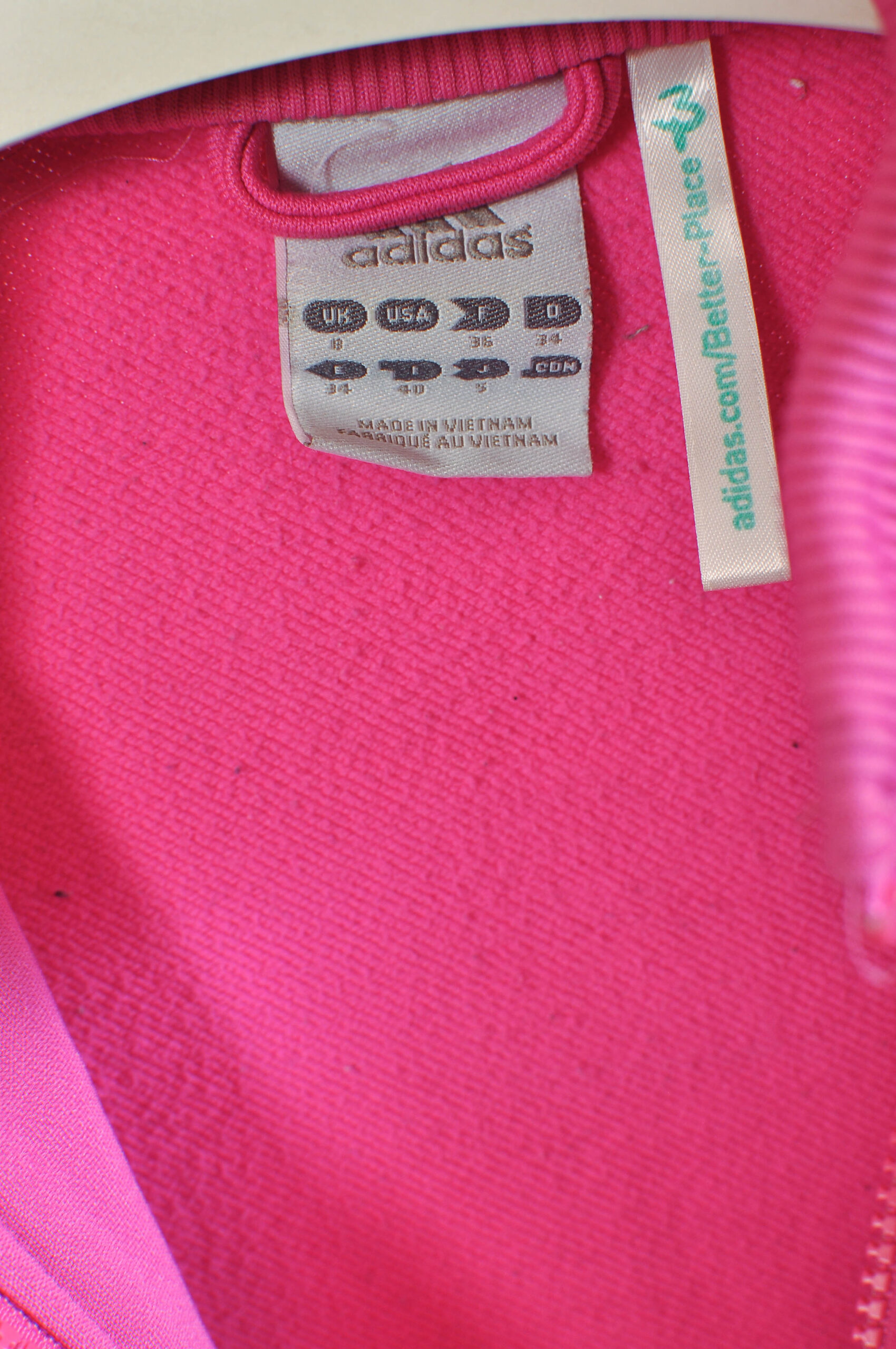 Vintage Y2K Pink Adidas Sweatshirt | Size XS/S - Image 5