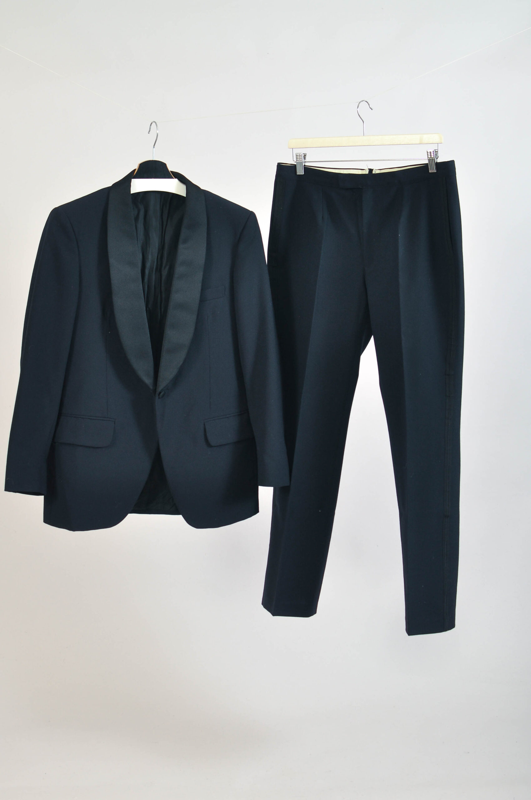 Vintage 70s Gallant by Marifa Navy Tuxedo | L | 100% Wool