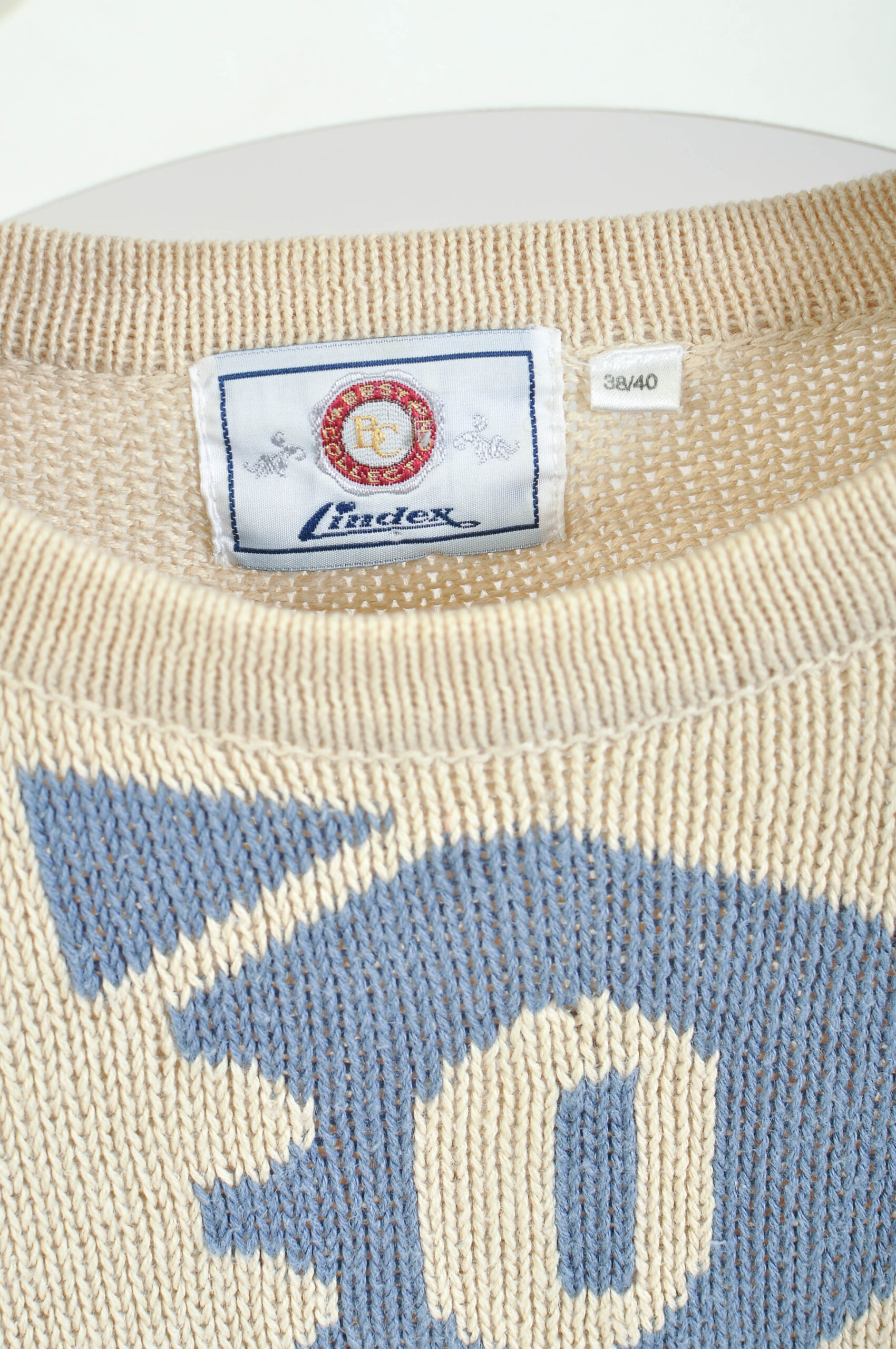 Vintage 90s Abstract Print Knitwear | Size 38/40 | Lindex - Image 4