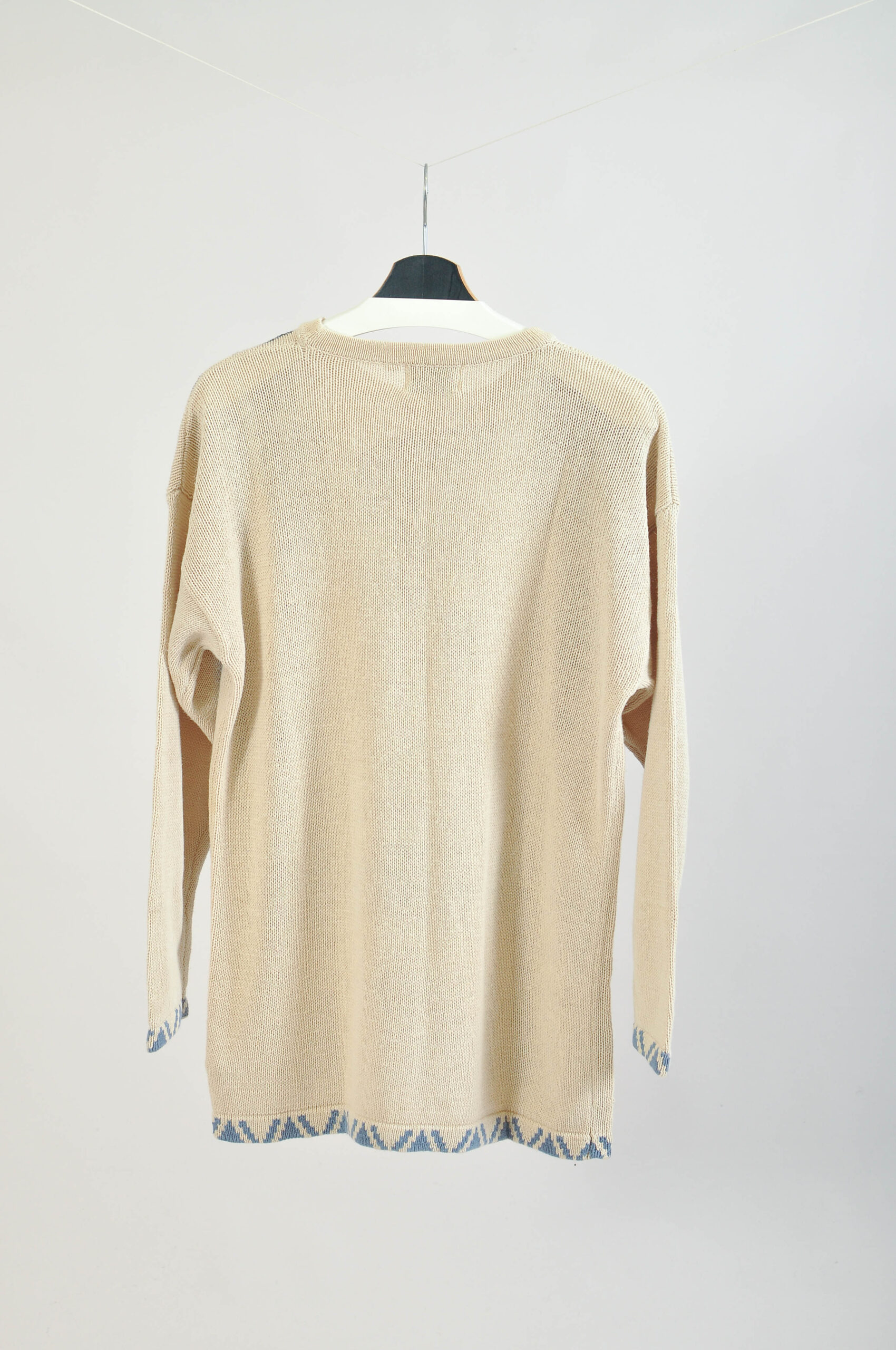 Vintage 90s Abstract Print Knitwear | Size 38/40 | Lindex - Image 5