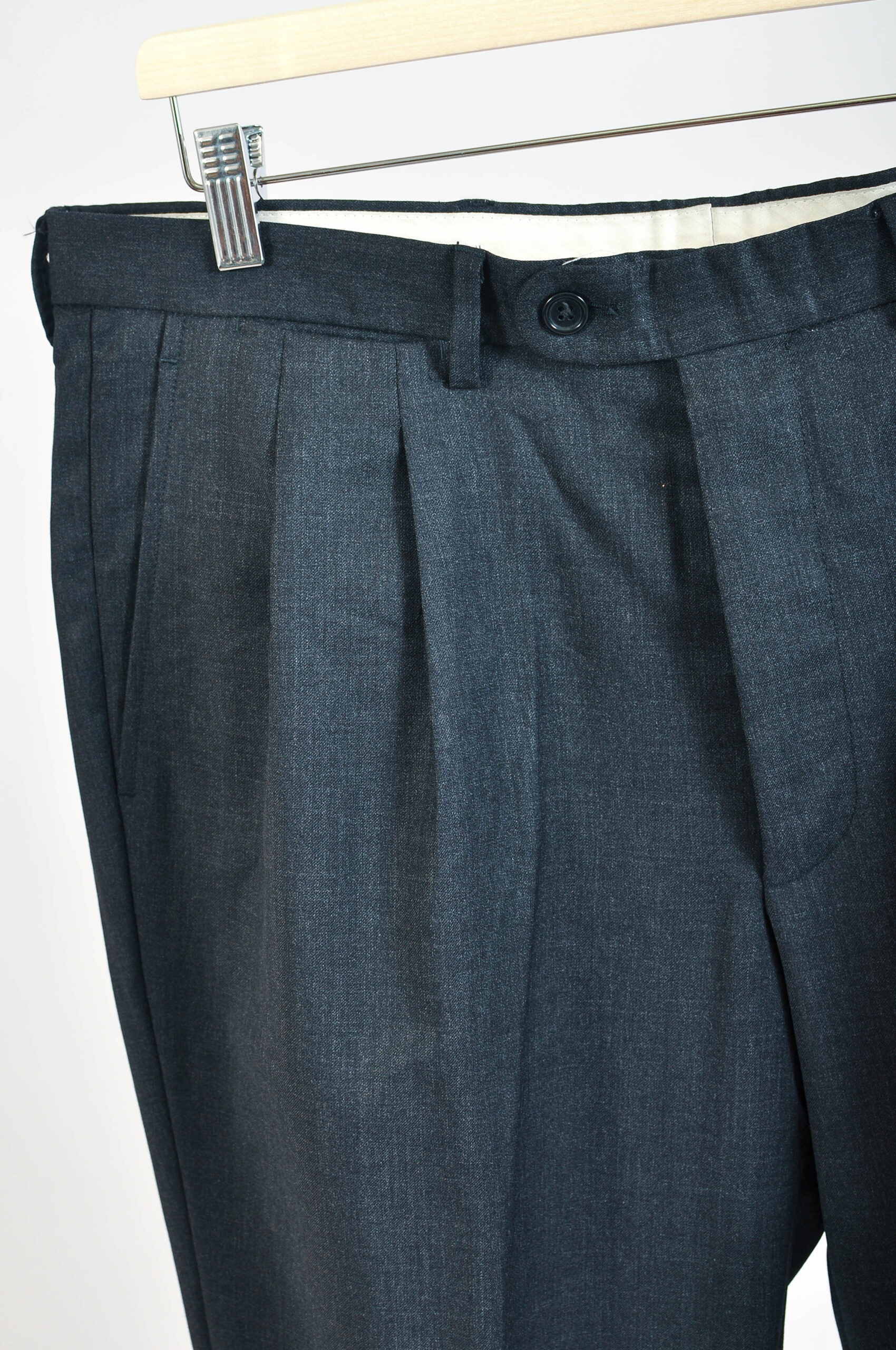 Vintage 90s Grey Classic Wool Suit | Size 52L | Dustin - Image 9