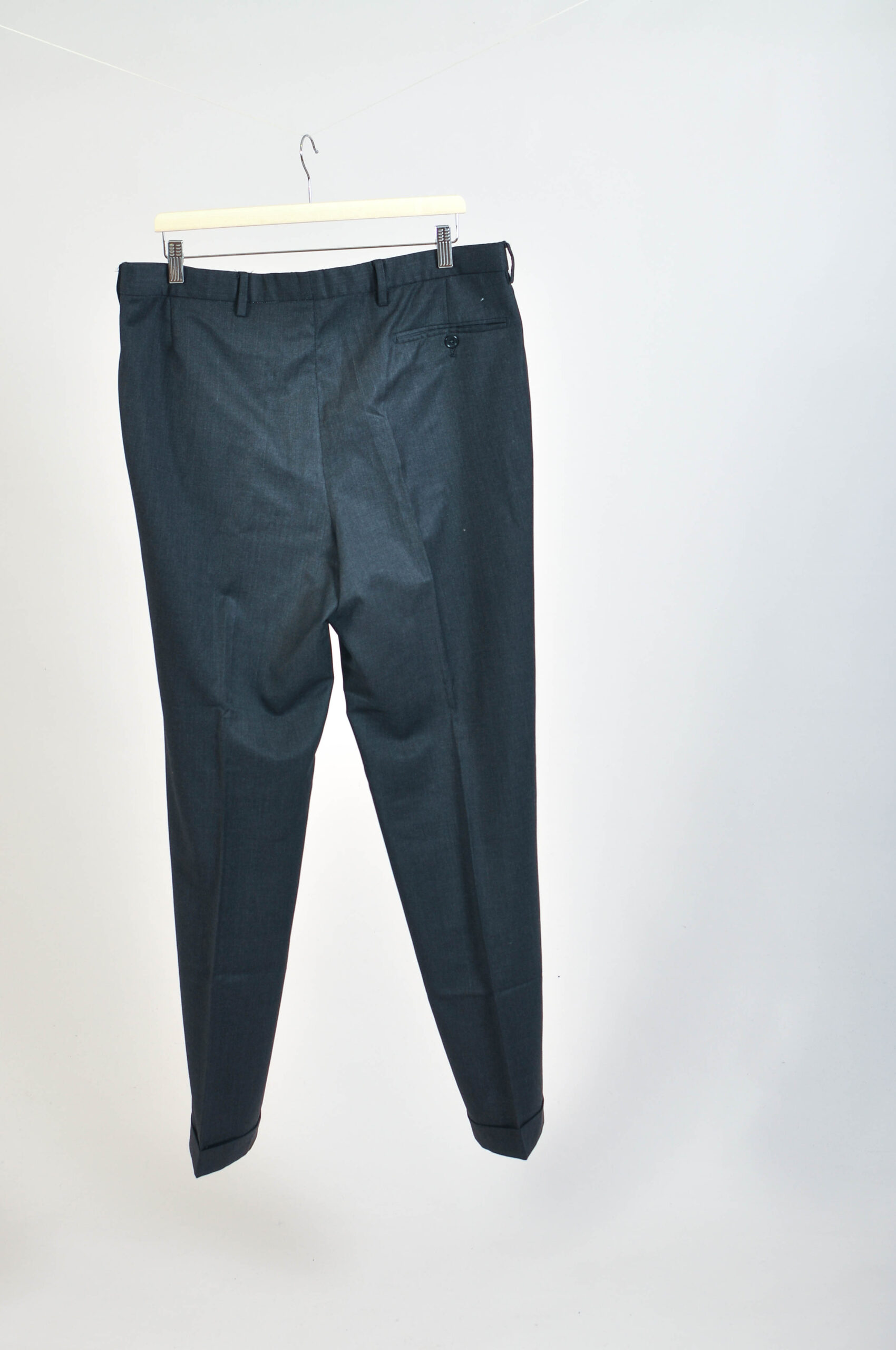 Vintage 90s Grey Classic Wool Suit | Size 52L | Dustin - Image 10